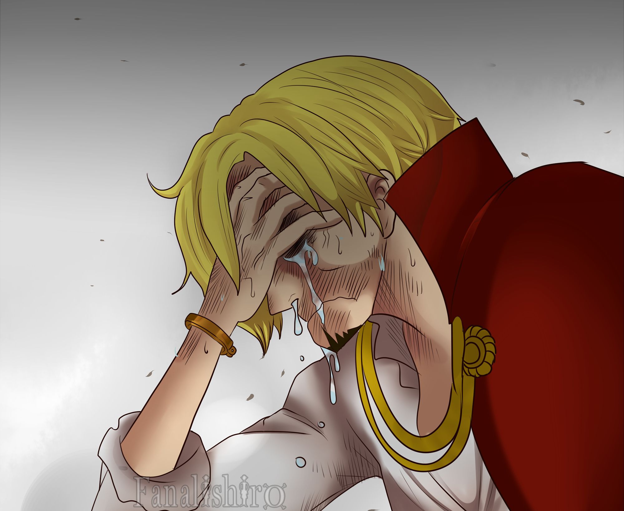 Download mobile wallpaper Anime, Blonde, One Piece, Sanji (One Piece), Crying for free.