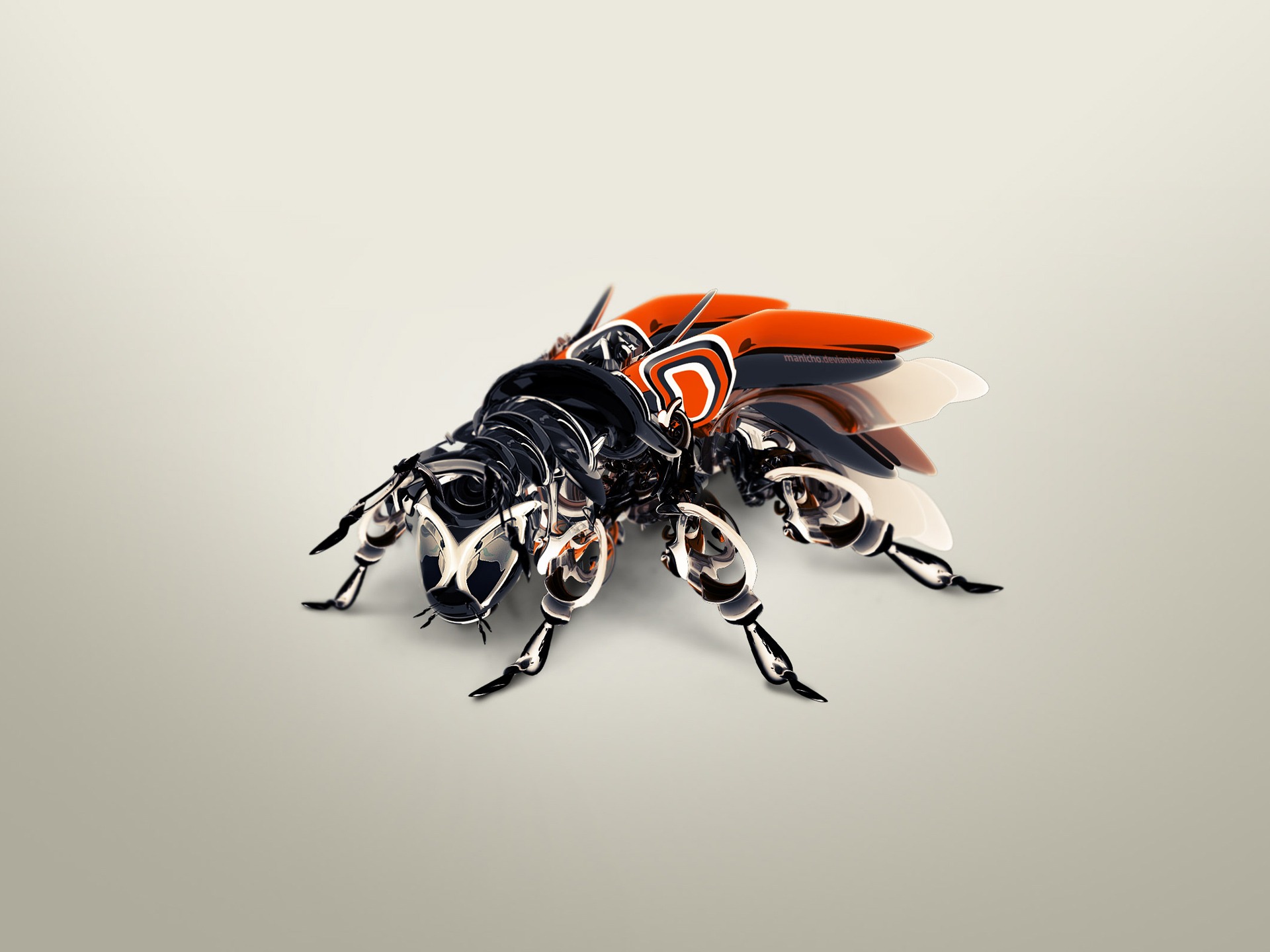 161640 descargar fondo de pantalla ciencia ficción, robot, insecto, cgi, mosca: protectores de pantalla e imágenes gratis