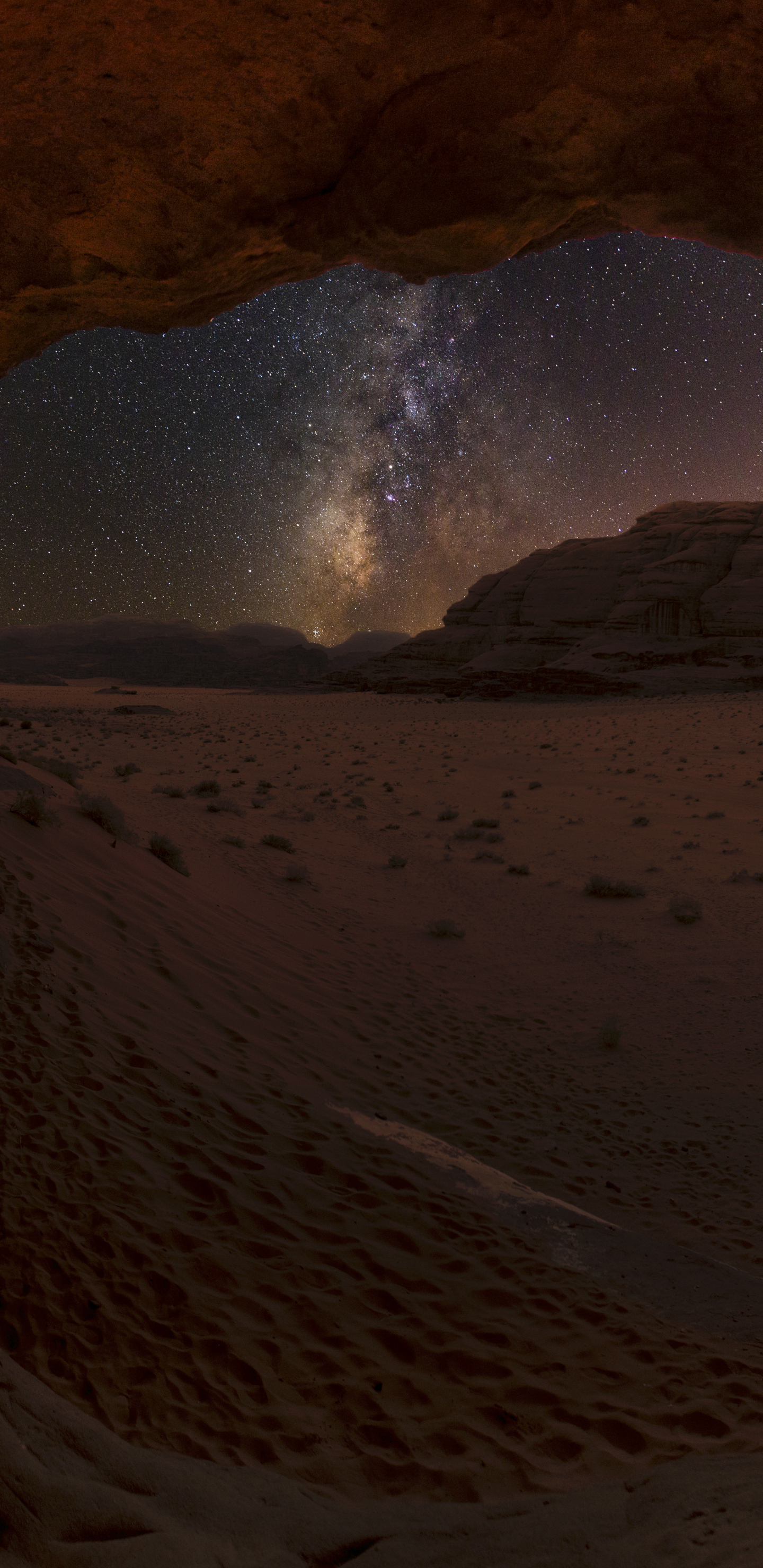 Download mobile wallpaper Nature, Night, Sand, Desert, Earth for free.