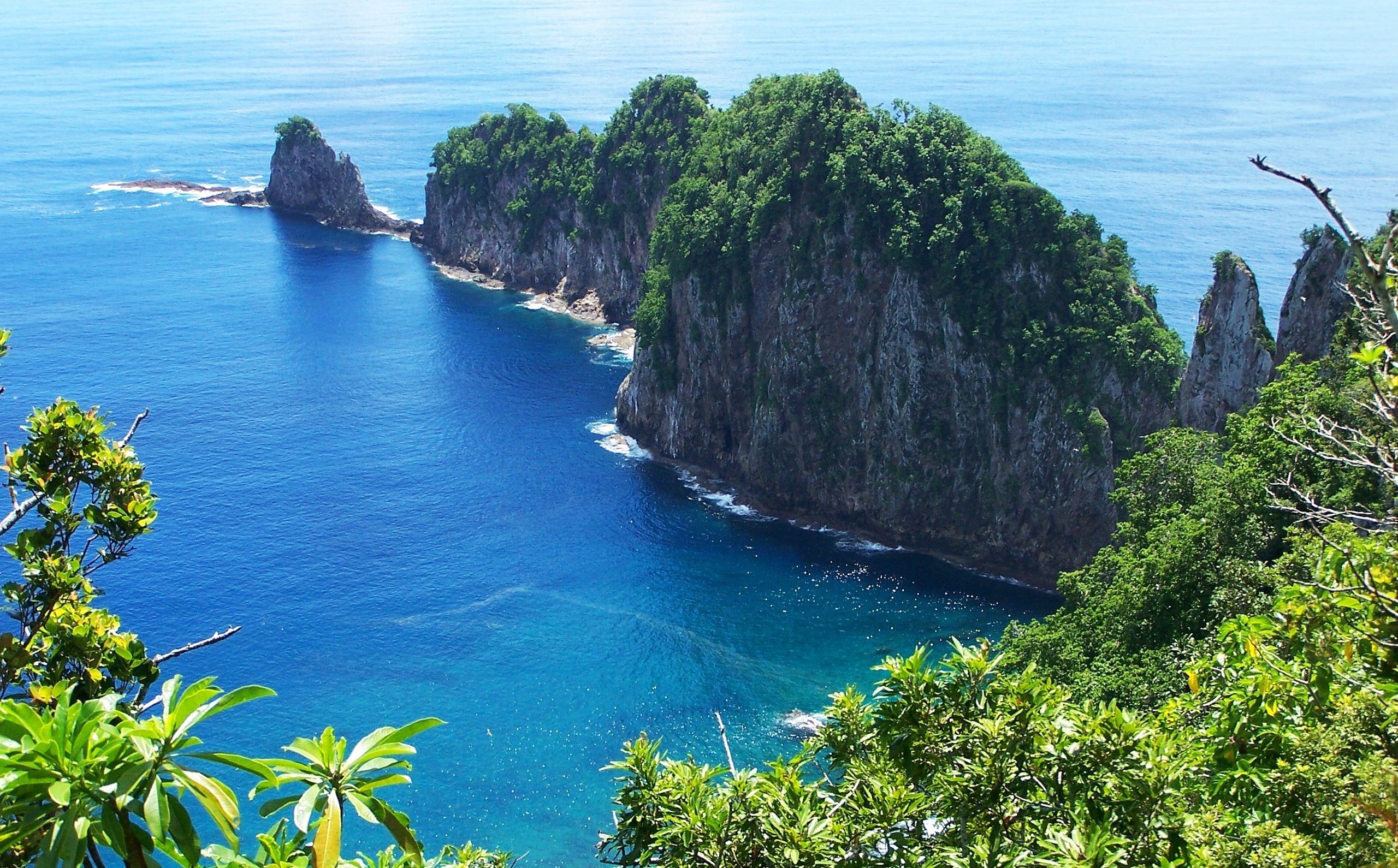 Скачати мобільні шпалери Море, Океан, Земля, Берегова Лінія, Американське Самоа безкоштовно.