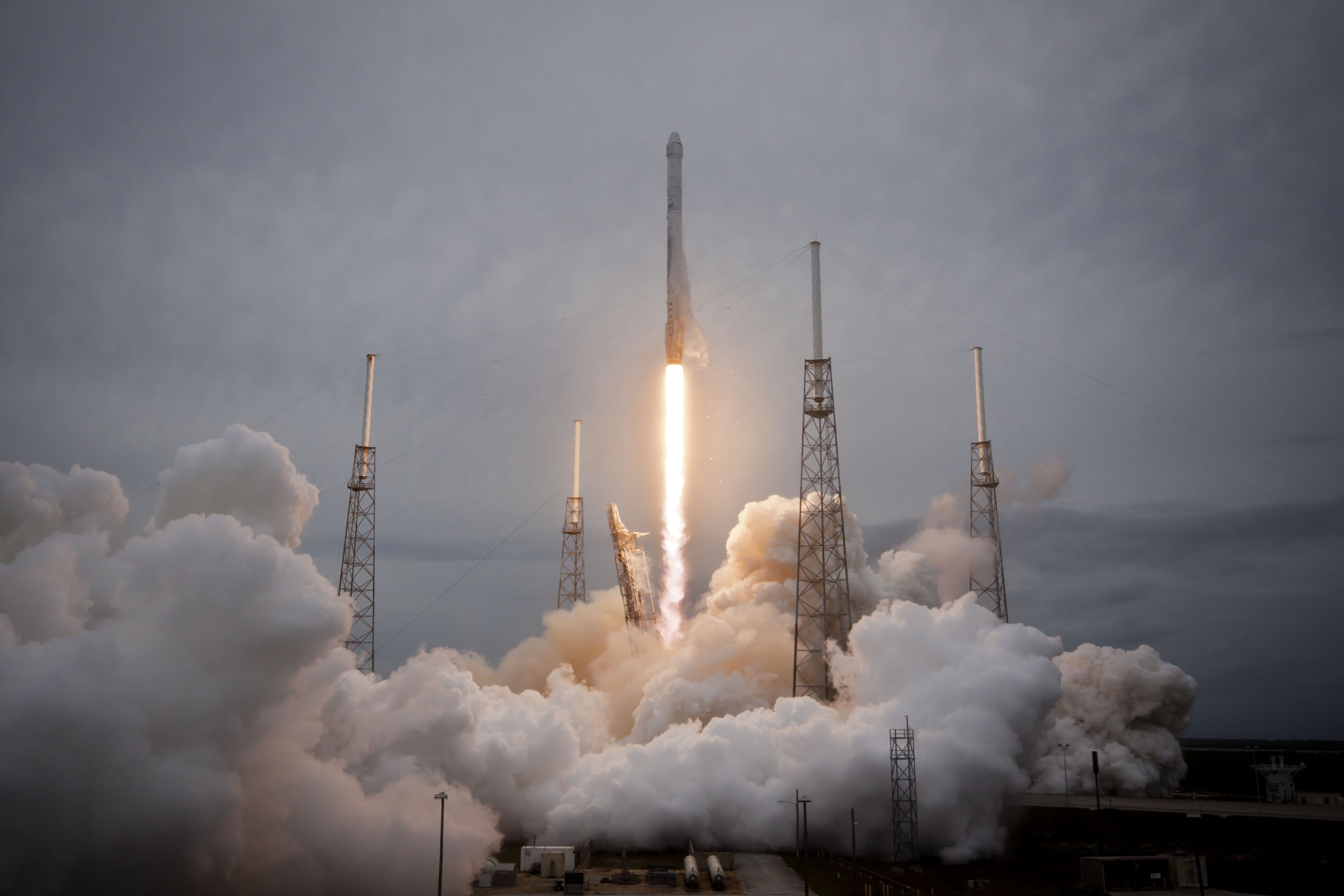 technology, spacex, lift off, rocket