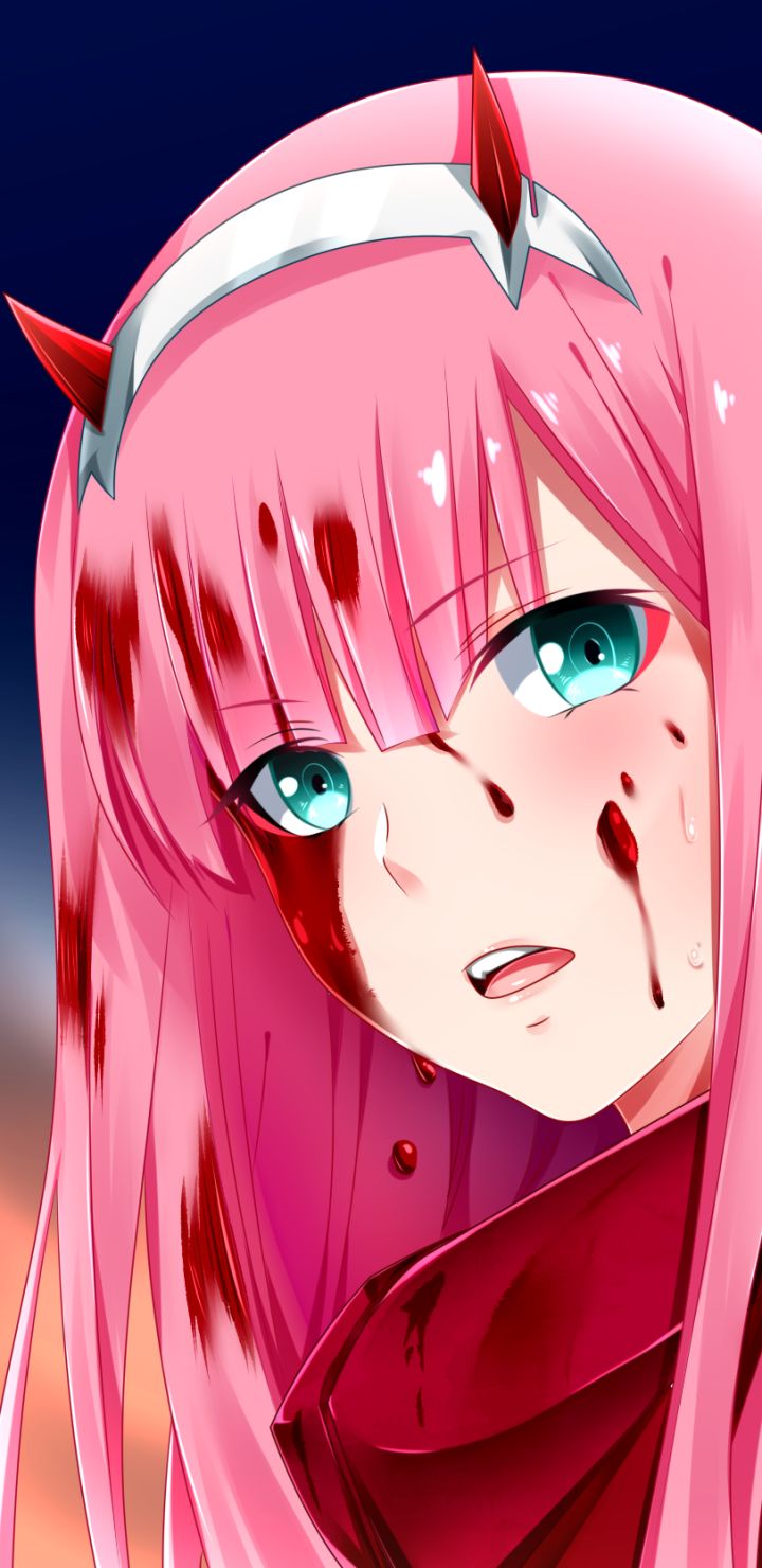 Handy-Wallpaper Animes, Darling In The Franxx, Zero Two (Liebling Im Franxx) kostenlos herunterladen.