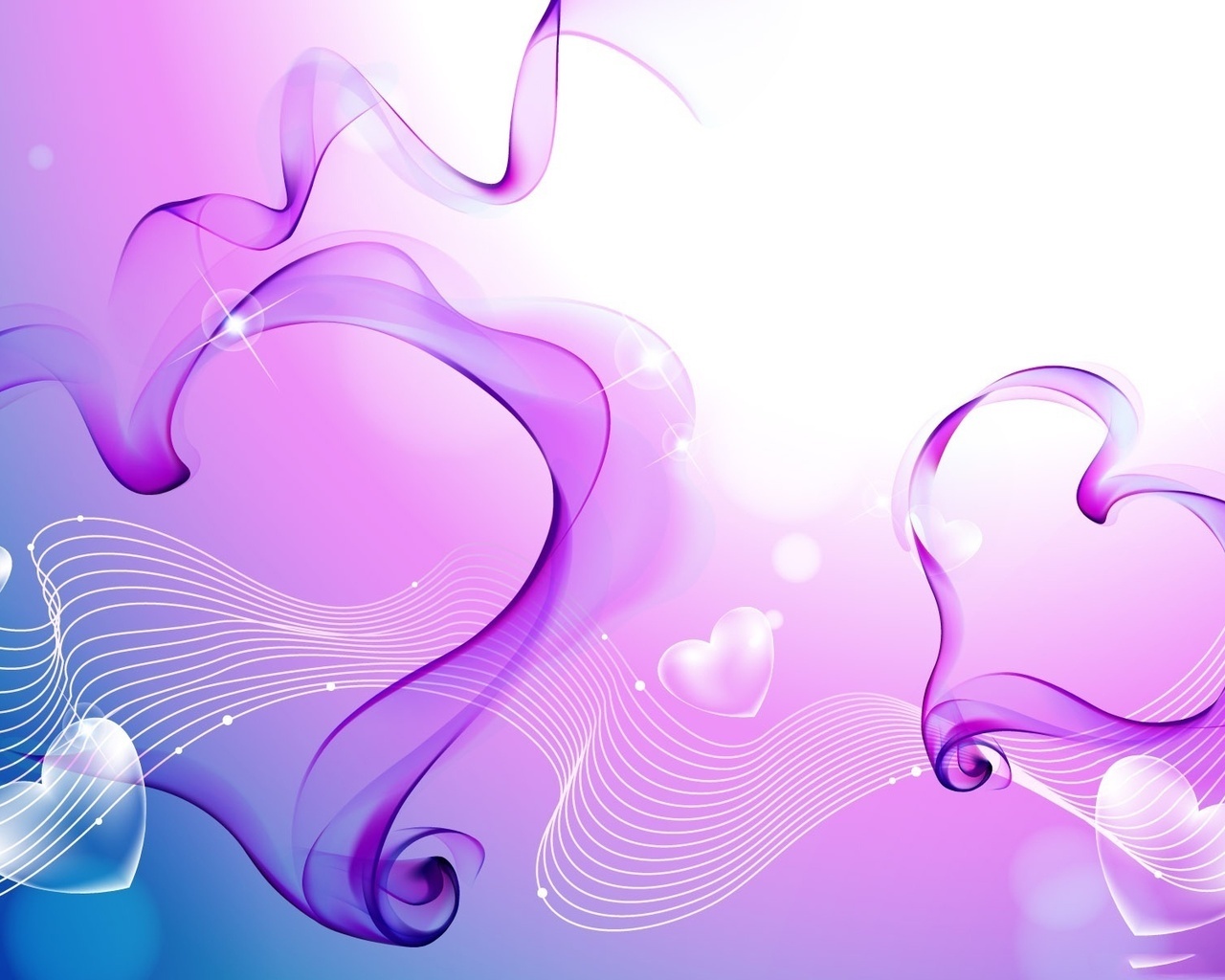 background, hearts, violet, patterns Full HD