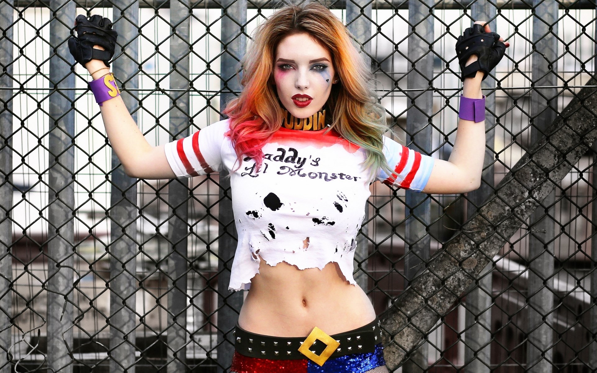 Handy-Wallpaper Frauen, Harley Quinn, Dc Comics, Cosplay kostenlos herunterladen.