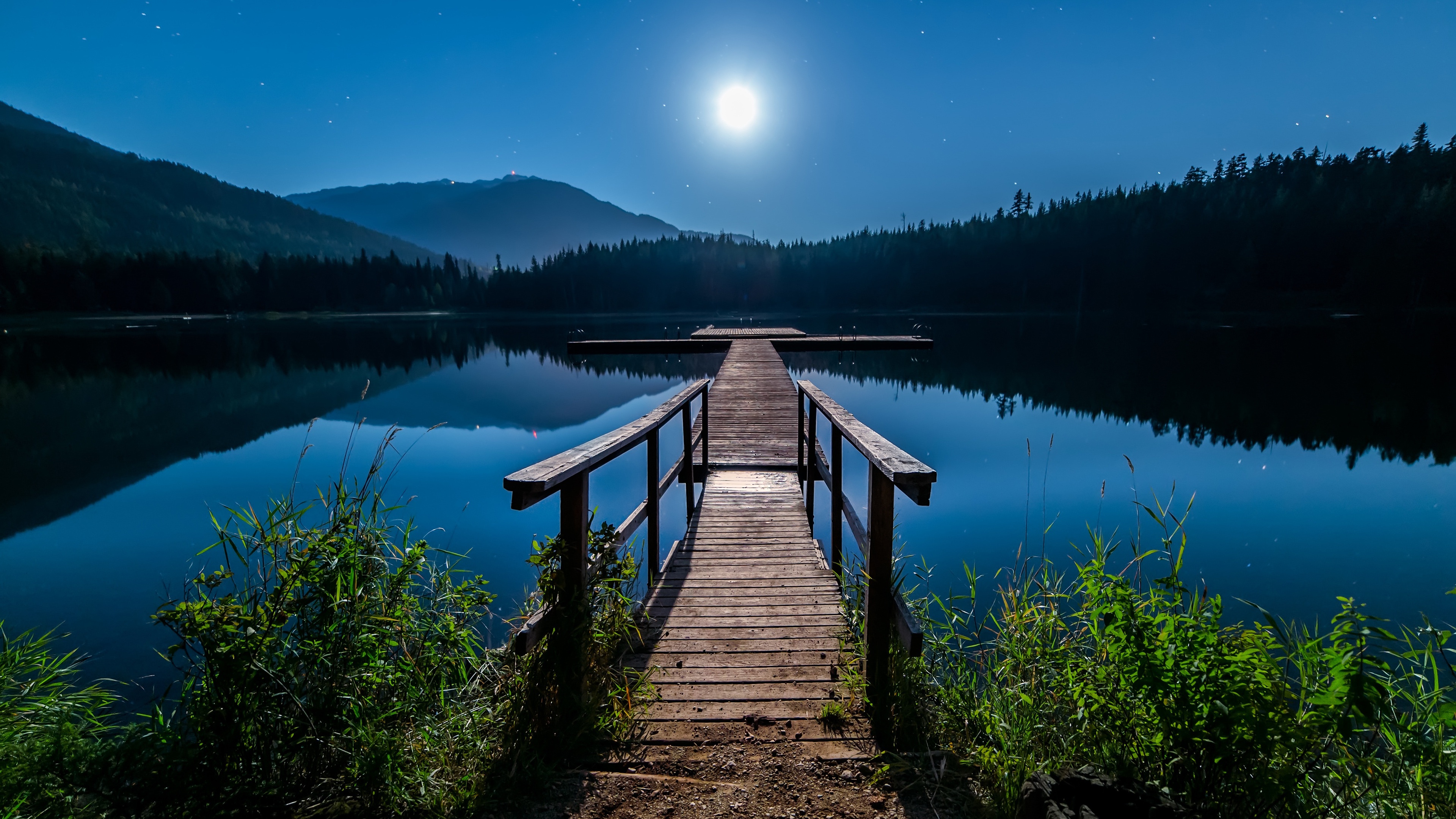 Descarga gratuita de fondo de pantalla para móvil de Lago, Muelle, Hecho Por El Hombre, Reflejo.