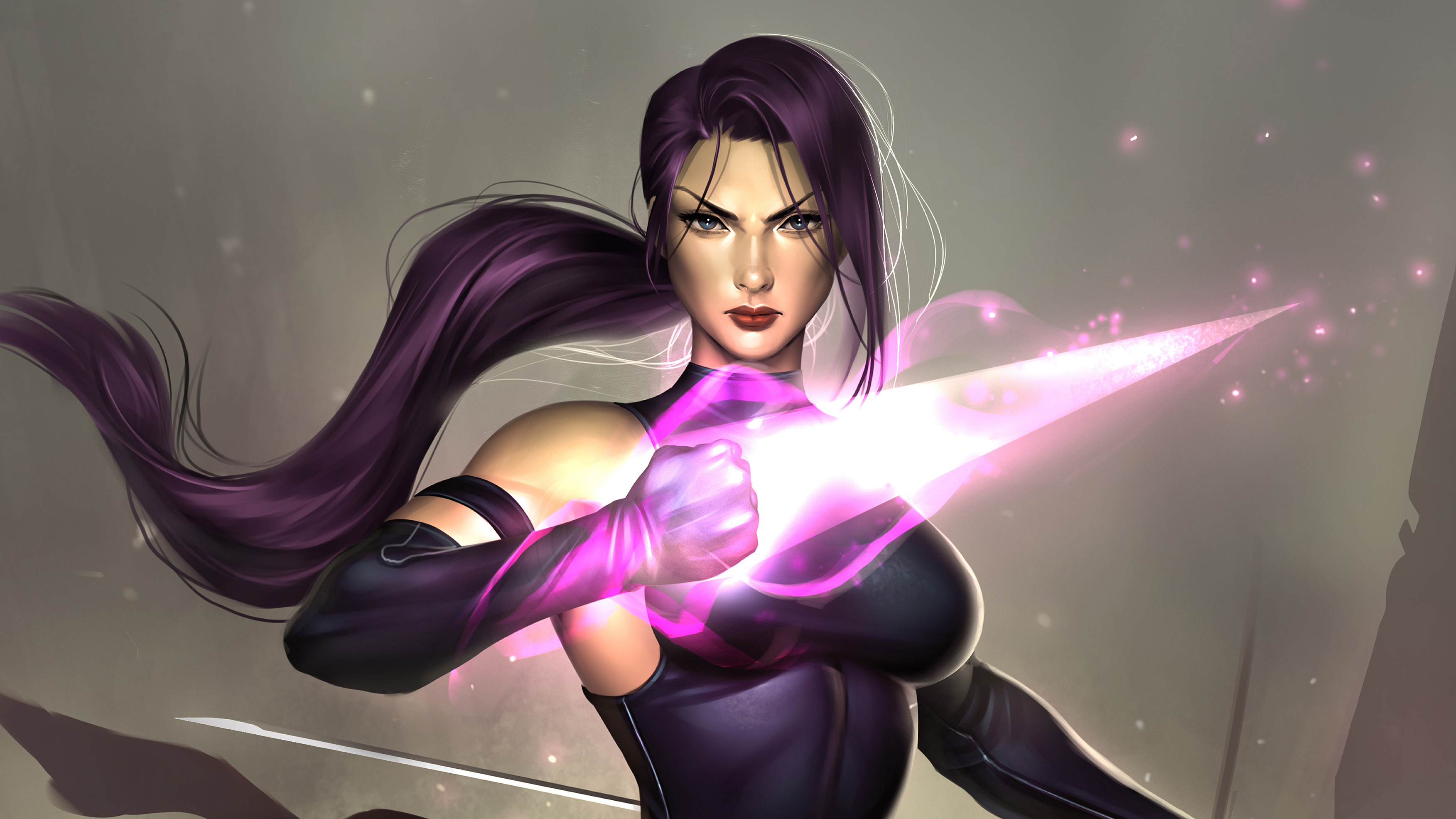 Descarga gratuita de fondo de pantalla para móvil de Ojos Azules, Historietas, Psylocke, Cabello Purpura, Psylocke (Marvel Comics).