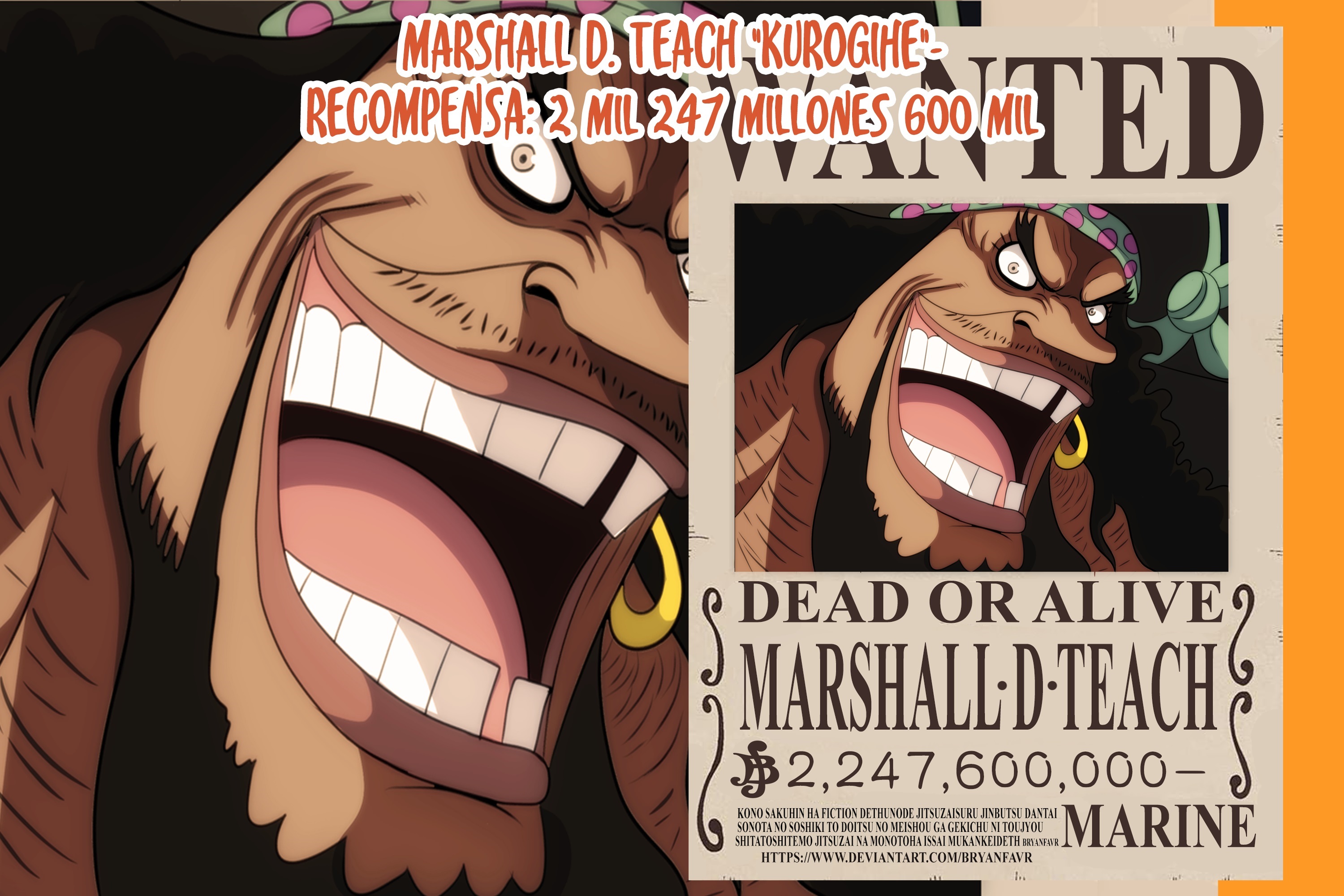 Handy-Wallpaper Animes, One Piece, Marshall D Lehren kostenlos herunterladen.