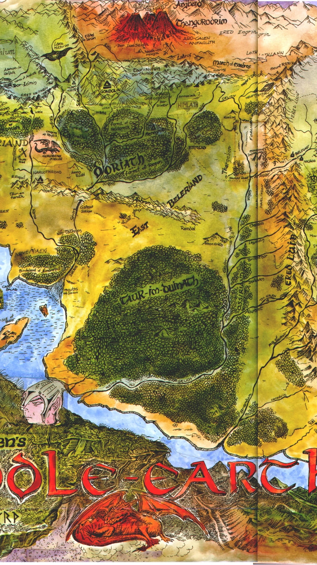 Handy-Wallpaper Fantasie, Der Herr Der Ringe, Karte, Herr Der Ringe, Mittelerde, Tolkien kostenlos herunterladen.