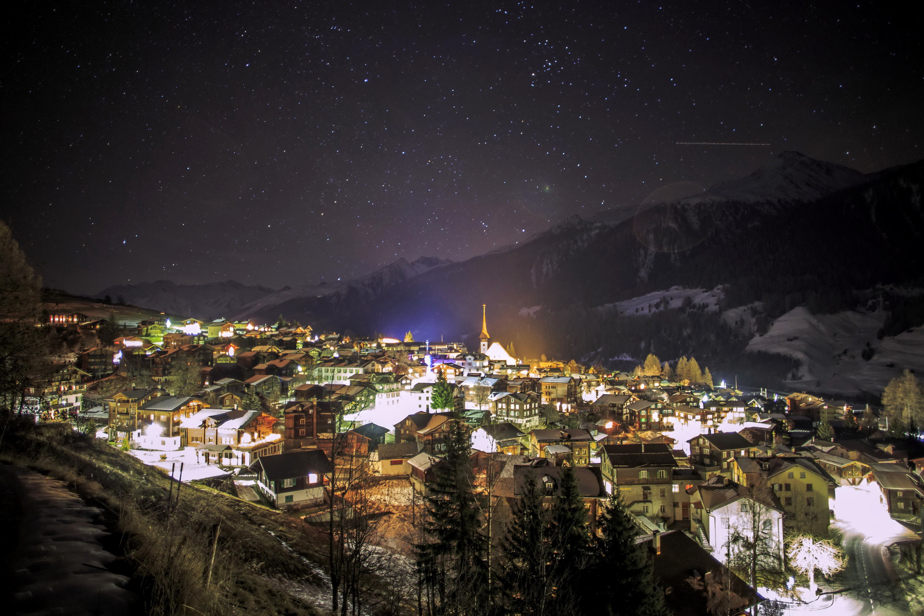 Laden Sie das Winter, Schnee, Dorf, Deutschland, Menschengemacht-Bild kostenlos auf Ihren PC-Desktop herunter
