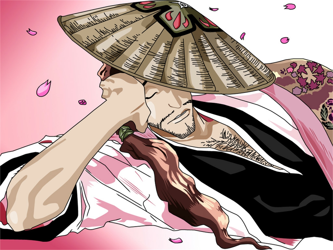 Download mobile wallpaper Anime, Bleach, Shunsui Kyōraku for free.