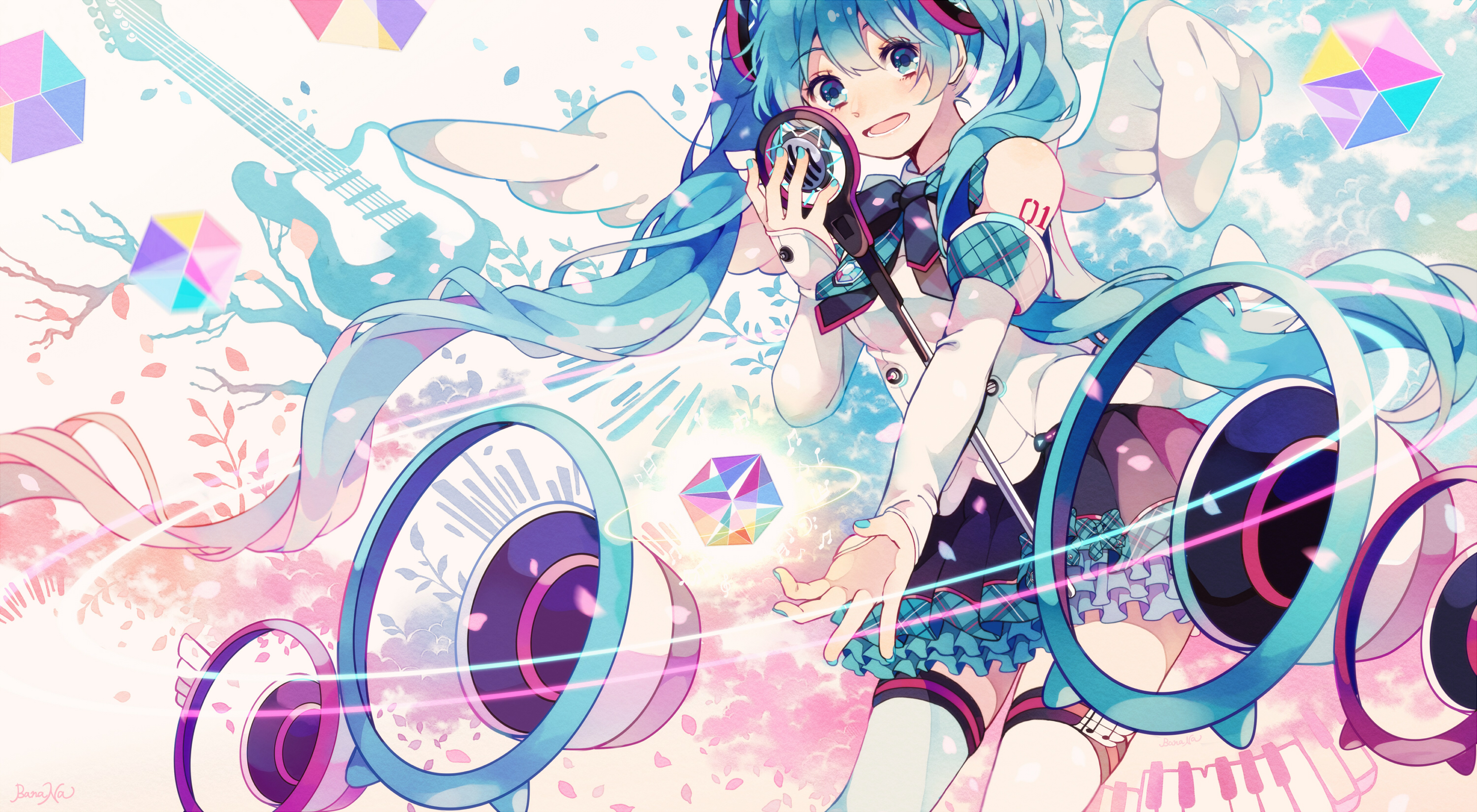 Laden Sie das Vocaloid, Hatsune Miku, Animes-Bild kostenlos auf Ihren PC-Desktop herunter