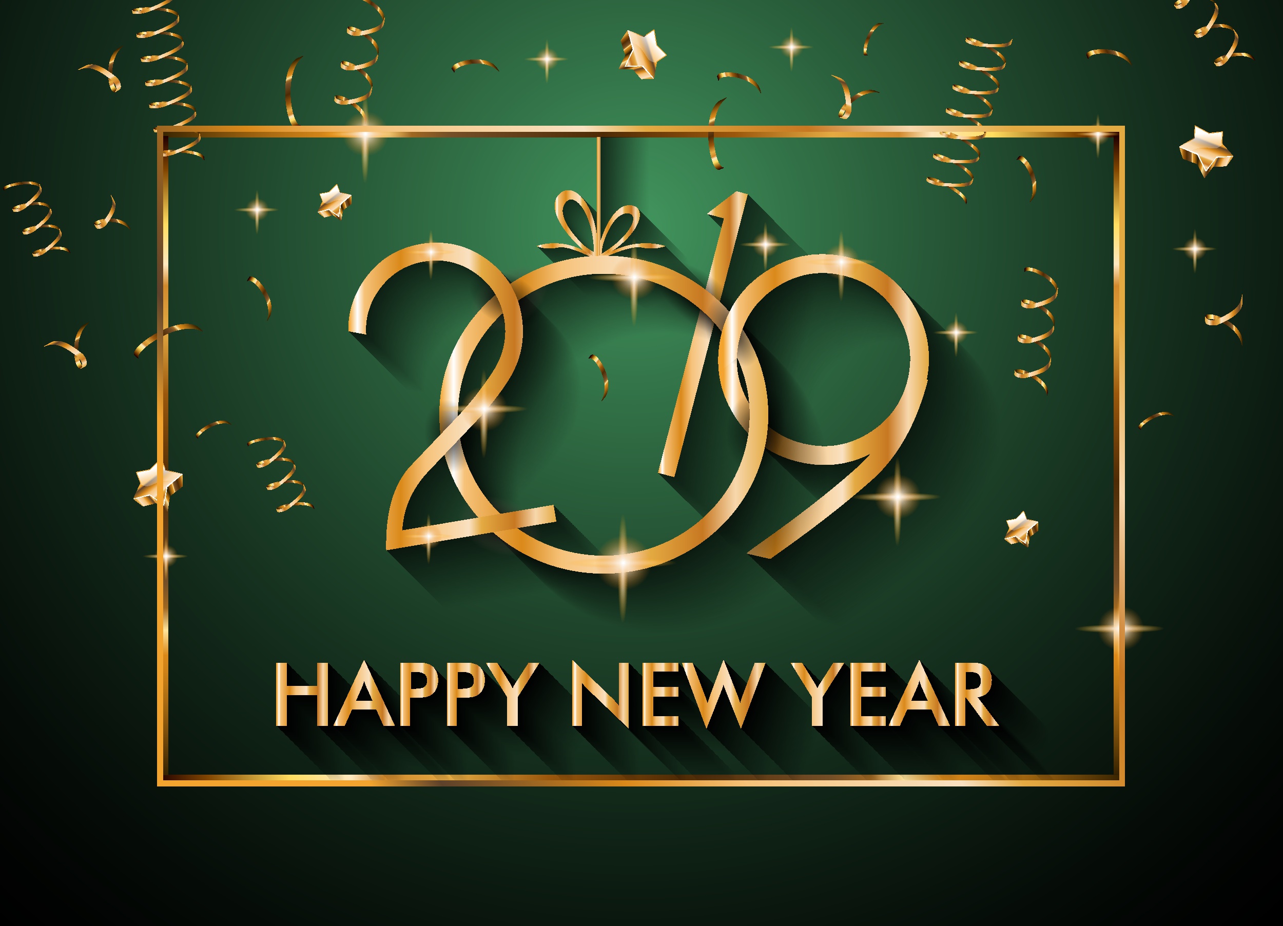 Téléchargez des papiers peints mobile Vacances, Bonne Année, Nouvel An 2019 gratuitement.