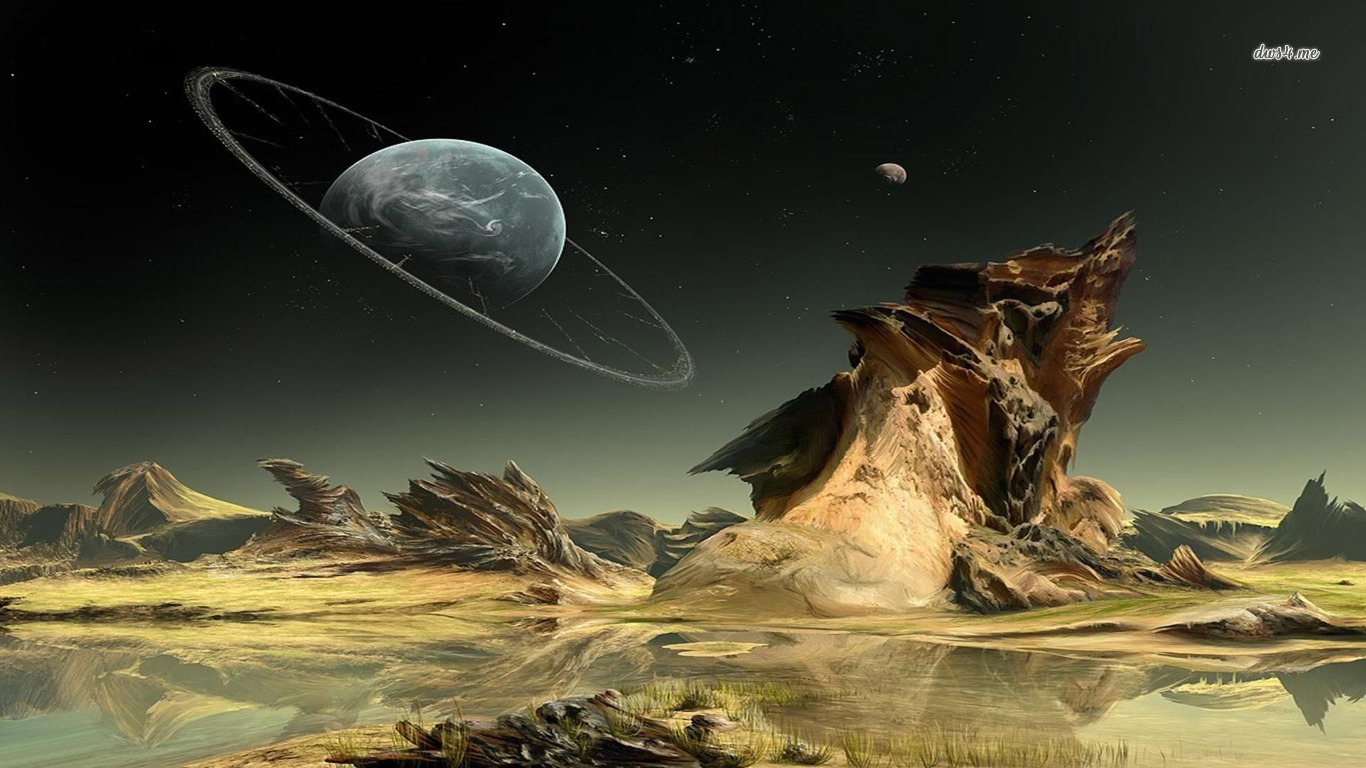 Handy-Wallpaper Landschaft, Science Fiction kostenlos herunterladen.