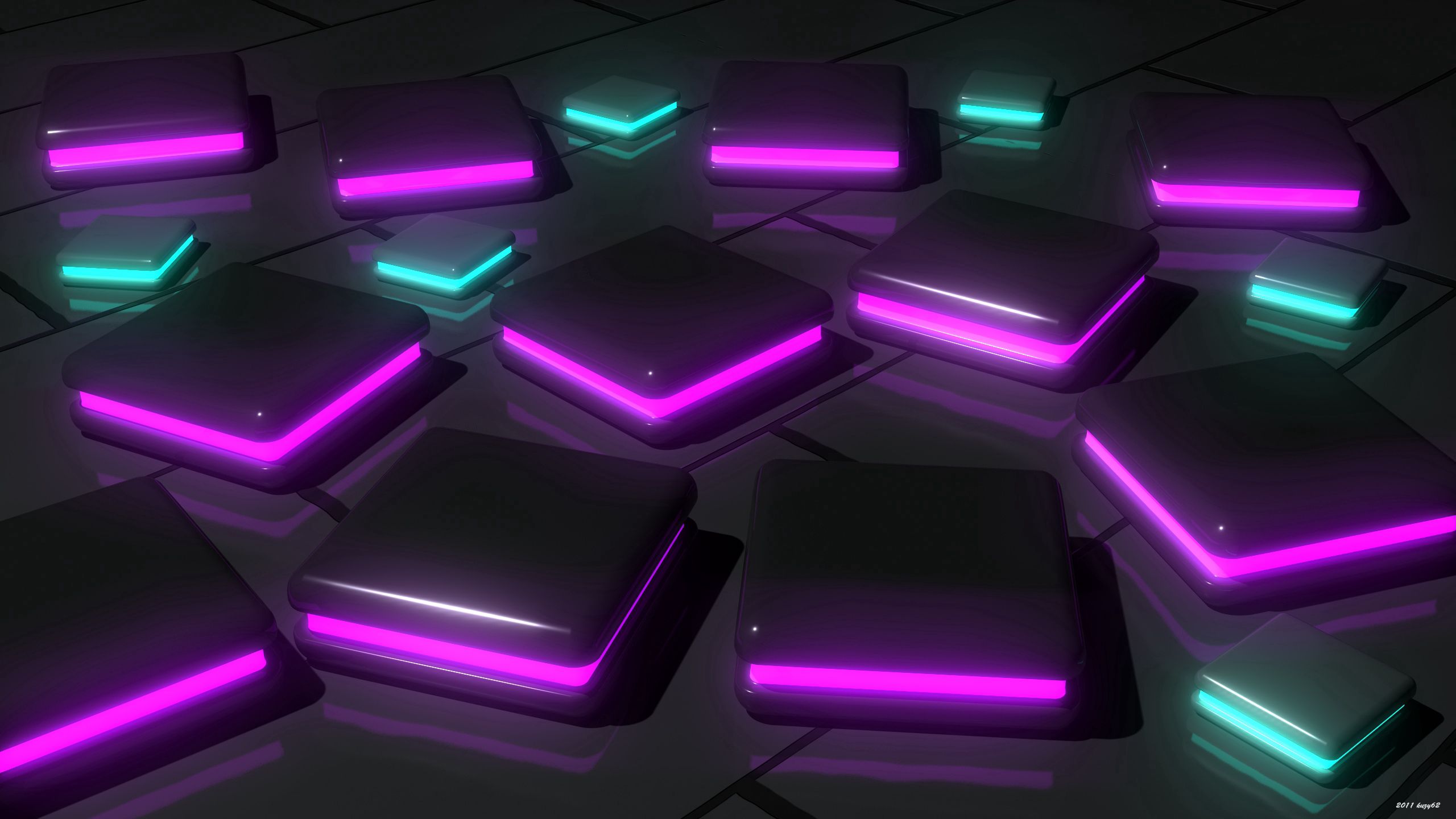 Desktop FHD form, 3d, lilac, surface, neon