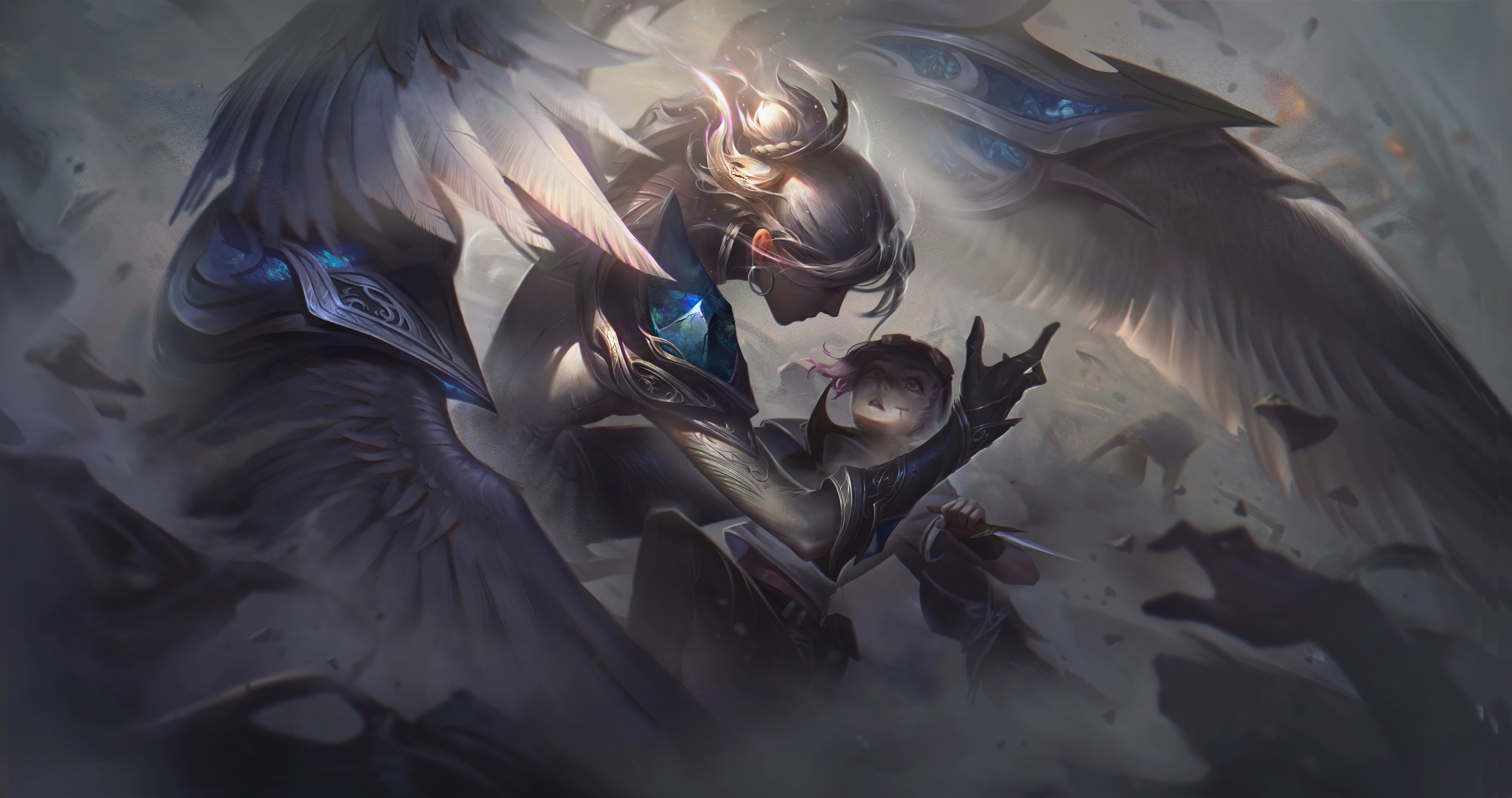 Free download wallpaper League Of Legends, Angel, Video Game on your PC desktop
