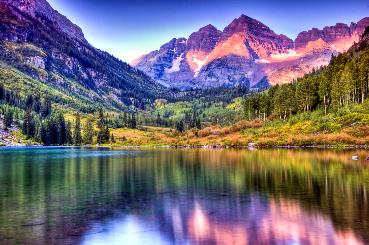 Download mobile wallpaper Earth, Maroon Bells for free.
