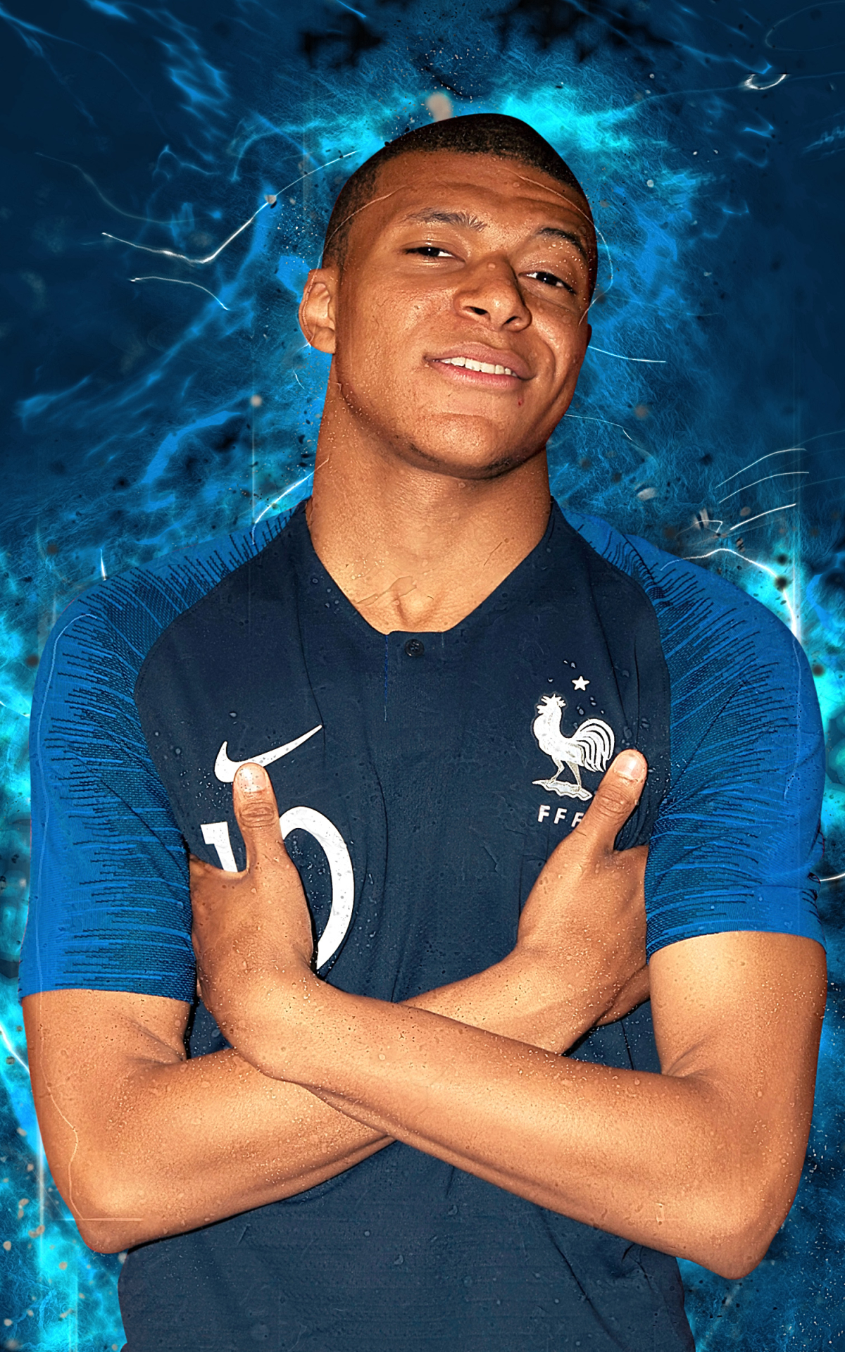 Download mobile wallpaper Sports, Soccer, French, Kylian Mbappé for free.