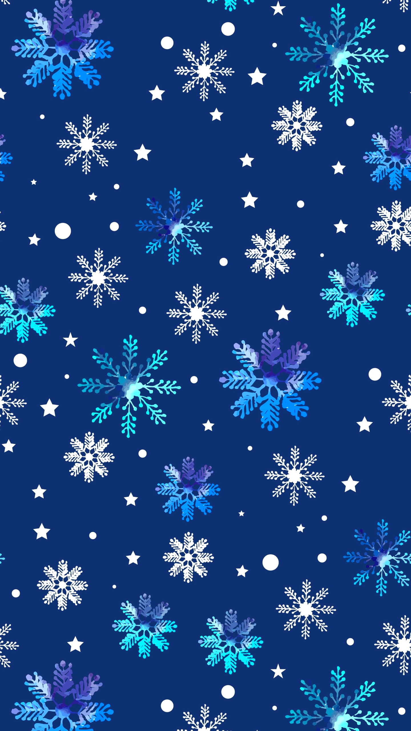 Скачать картинку Зима, Синий, Снежинка, Художественные, Шаблоны, Шаблон в телефон бесплатно.