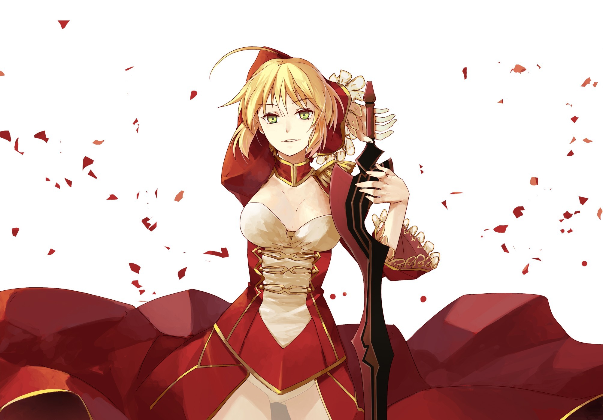 Download mobile wallpaper Fate/extra, Red Saber, Fate/stay Night, Fate Series, Anime for free.