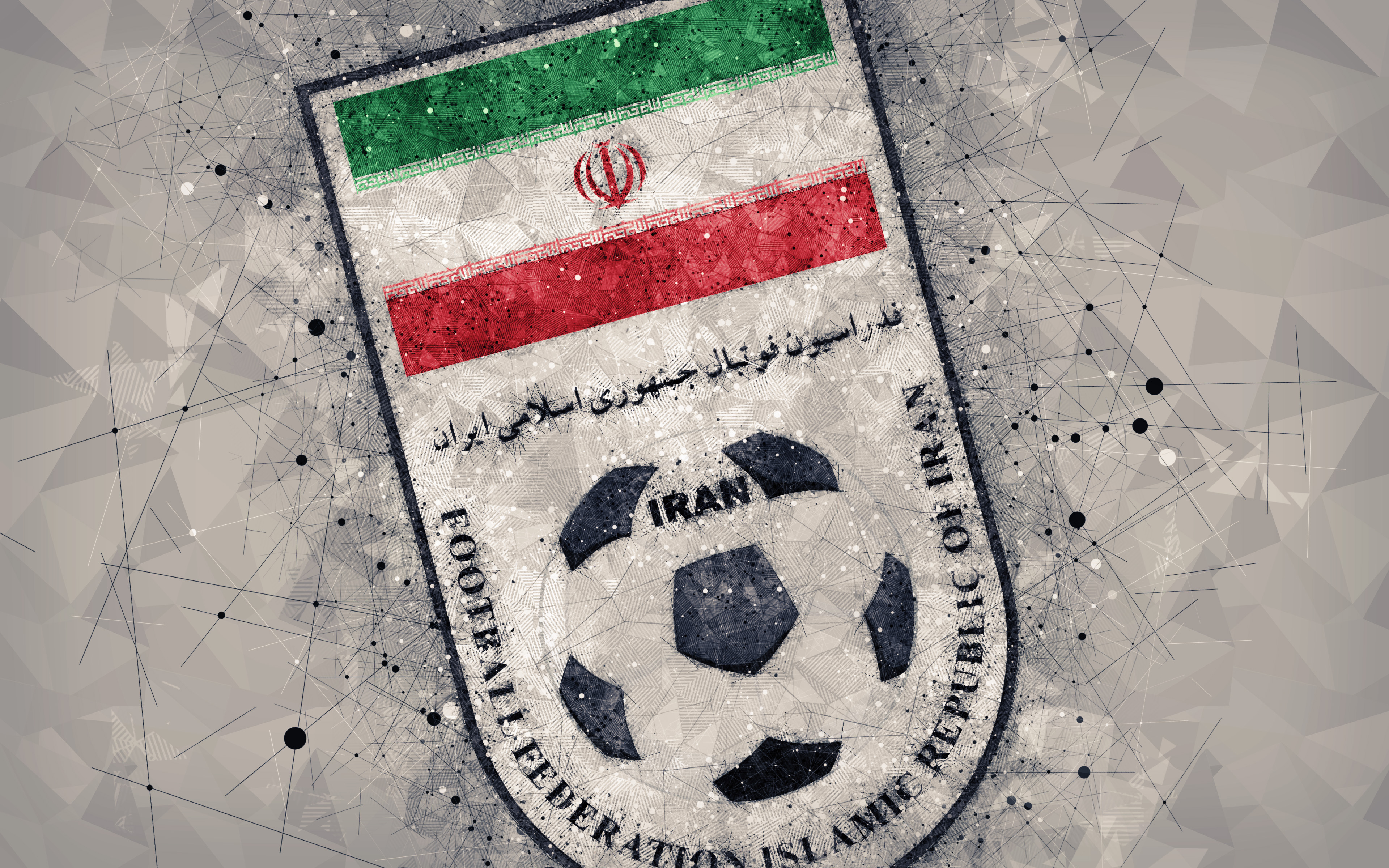451666 скачать картинку виды спорта, сборная ирана по футболу, эмблема, иран, лого, футбол, футбольный - обои и заставки бесплатно