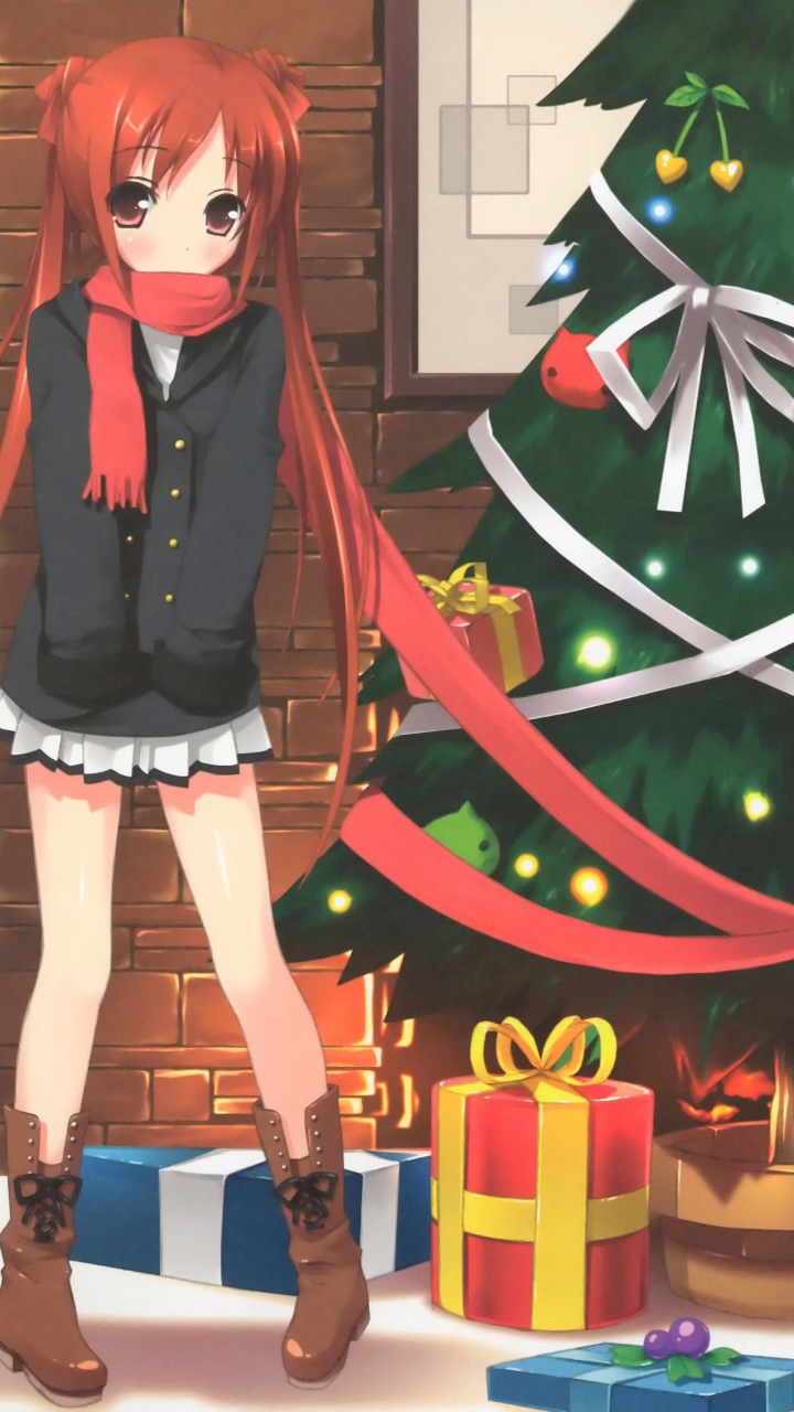 Download mobile wallpaper Anime, Christmas for free.