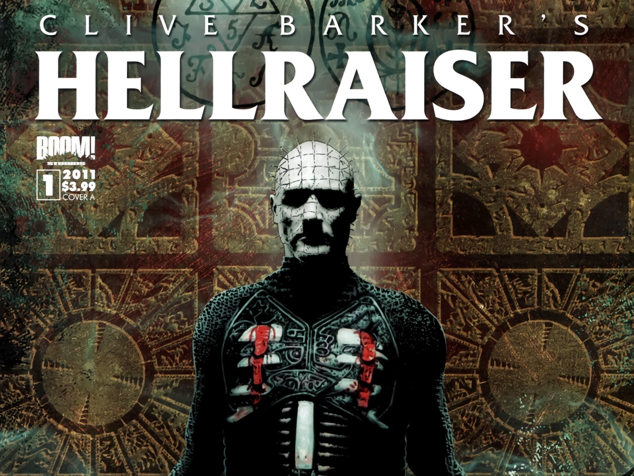 Free download wallpaper Comics, Pinhead (Hellraiser), Hellraiser on your PC desktop
