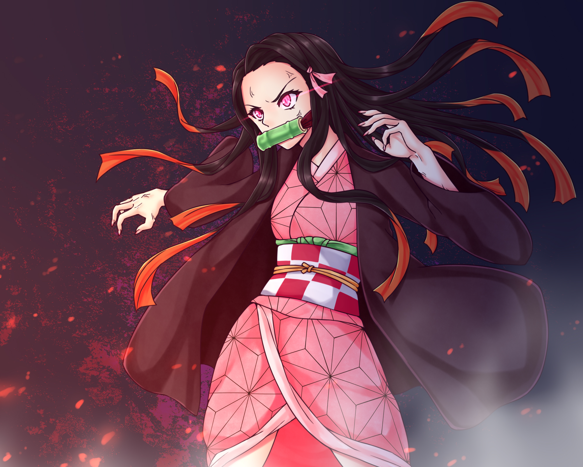 Baixe gratuitamente a imagem Anime, Nezuko Kamado, Demon Slayer: Kimetsu No Yaiba na área de trabalho do seu PC