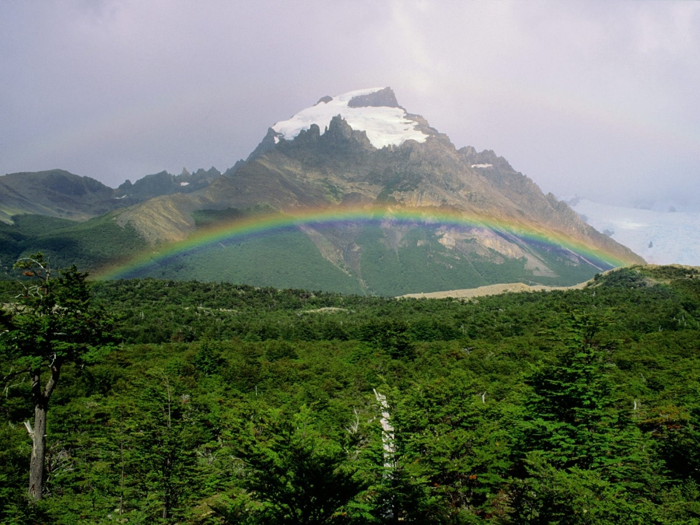 Laden Sie das Mountains, Landschaft, Regenbogen-Bild kostenlos auf Ihren PC-Desktop herunter