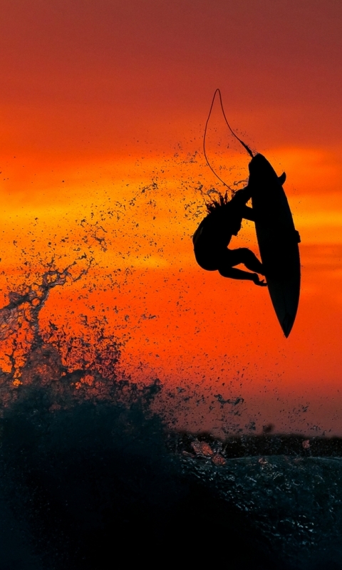 Download mobile wallpaper Sports, Sunset, Surfing for free.