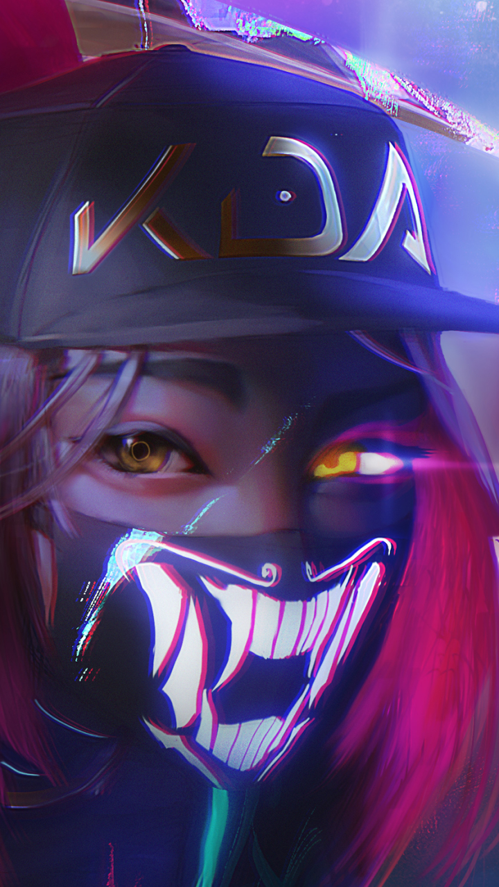 Descarga gratuita de fondo de pantalla para móvil de League Of Legends, Cabello Rosado, Videojuego, Akali (Liga De Leyendas).