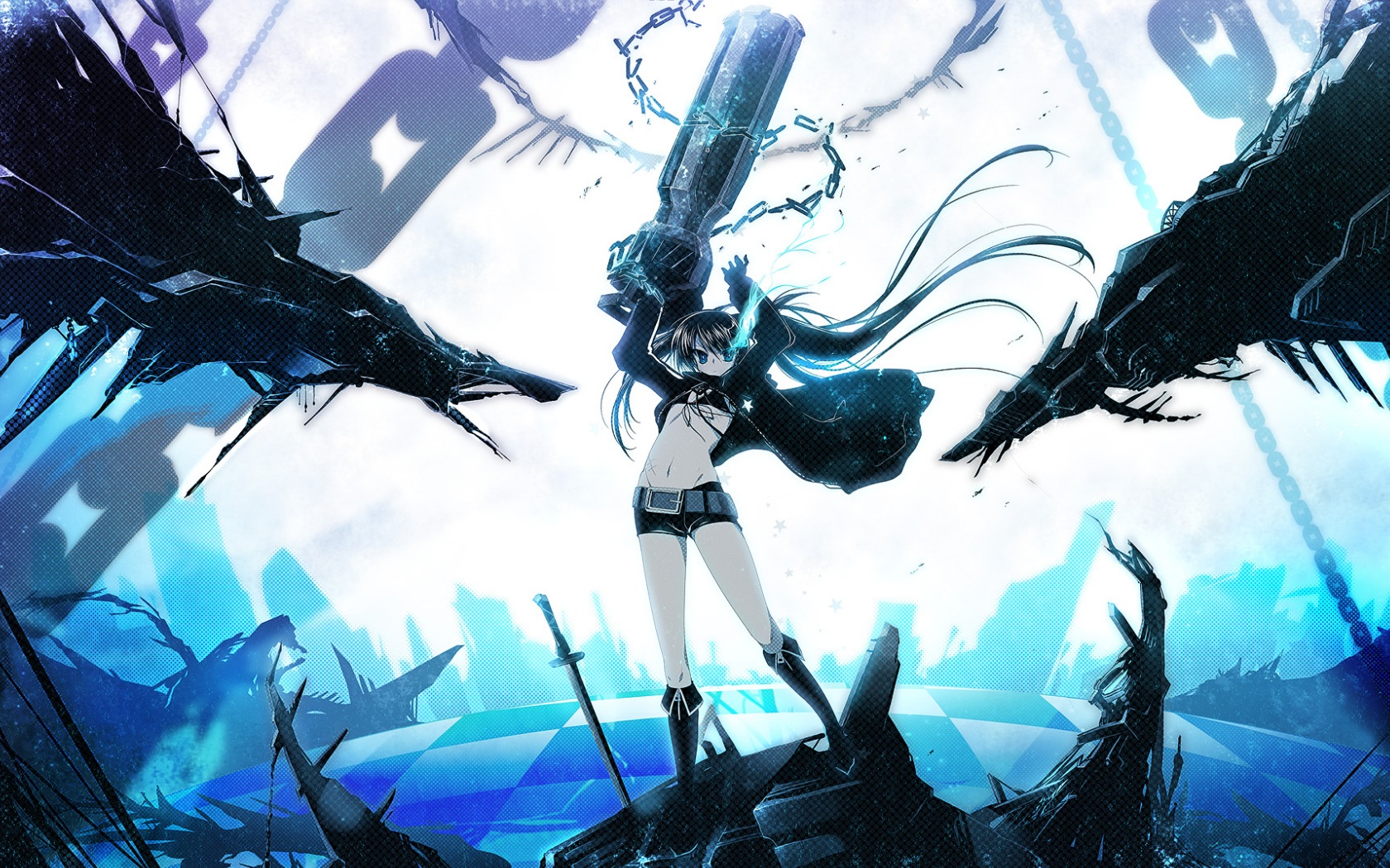 Download mobile wallpaper Anime, Black Rock Shooter for free.