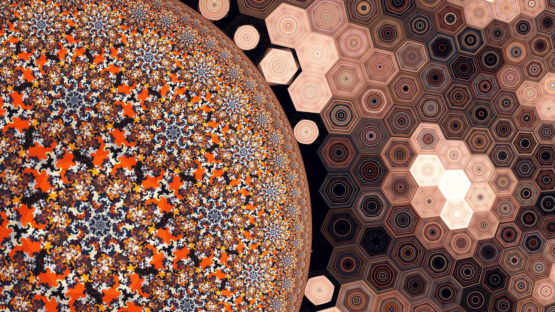 Free download wallpaper Abstract, Pattern, Fractal, Hexagon on your PC desktop