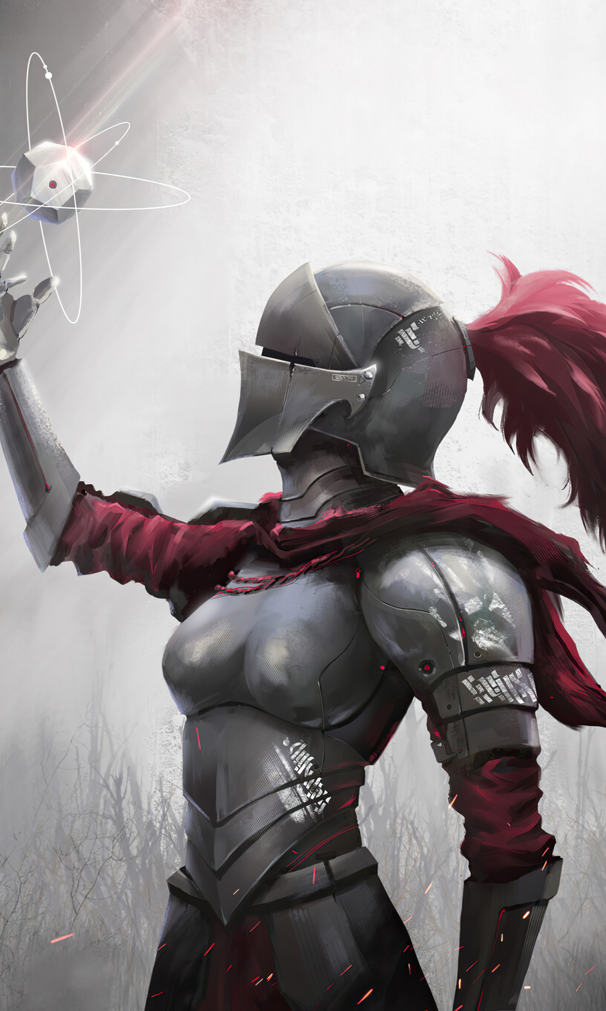 Download mobile wallpaper Fantasy, Knight, Armor, Woman Warrior for free.