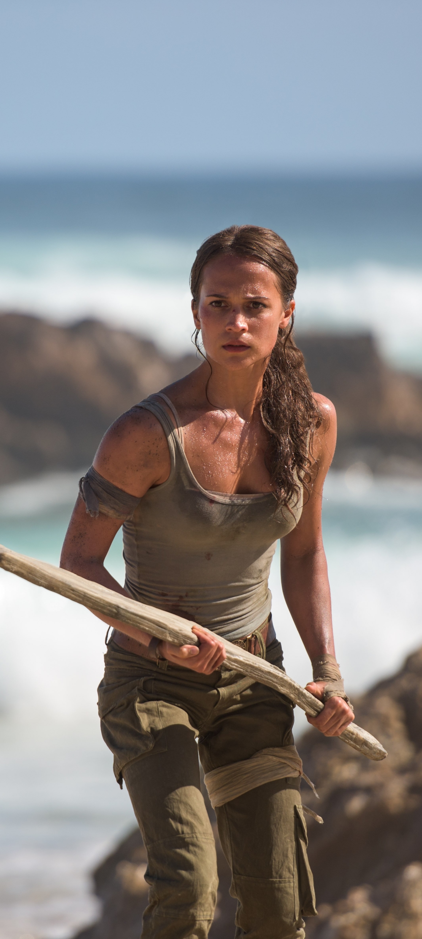 Download mobile wallpaper Tomb Raider, Movie, Lara Croft, Alicia Vikander, Tomb Raider (2018) for free.