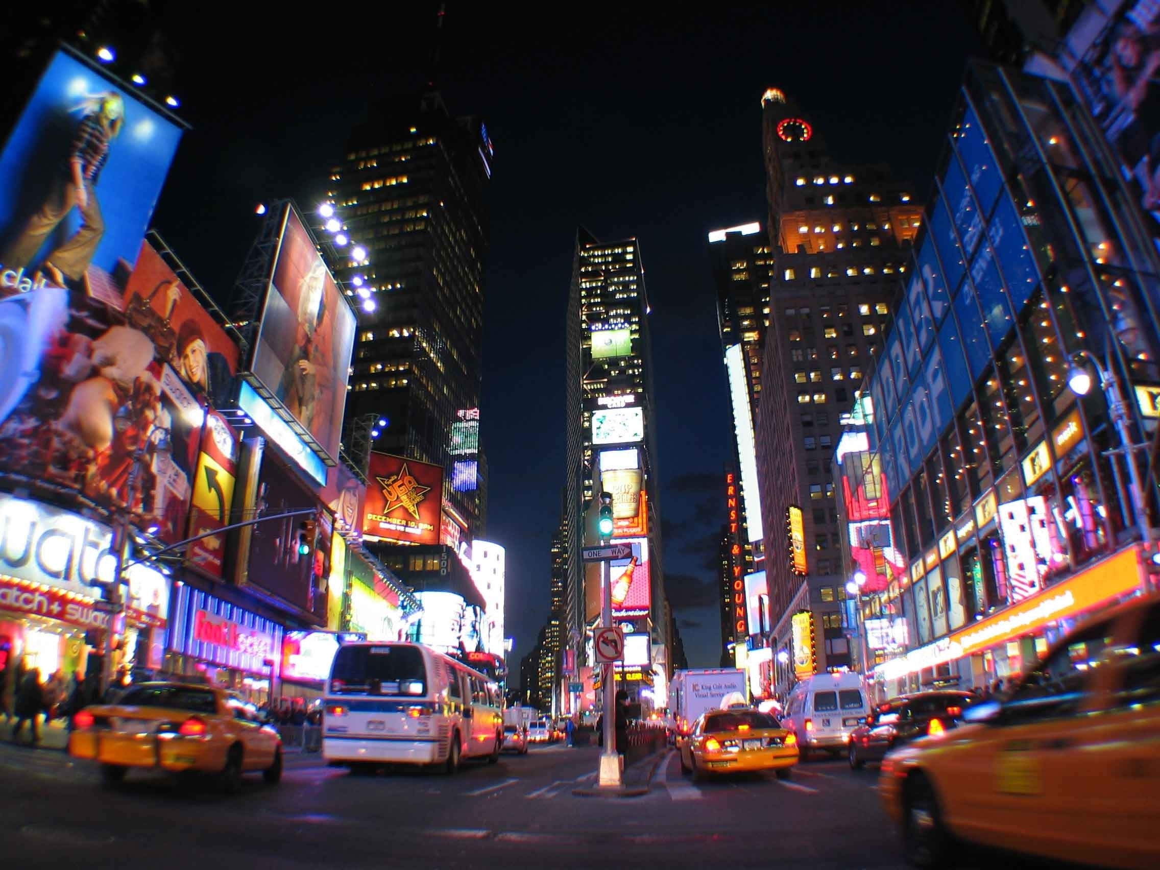 Baixar papel de parede para celular de Times Square, Nova York, Cidade, As Luzes, Cidades, Noite, Luzes, Nova Iorque gratuito.