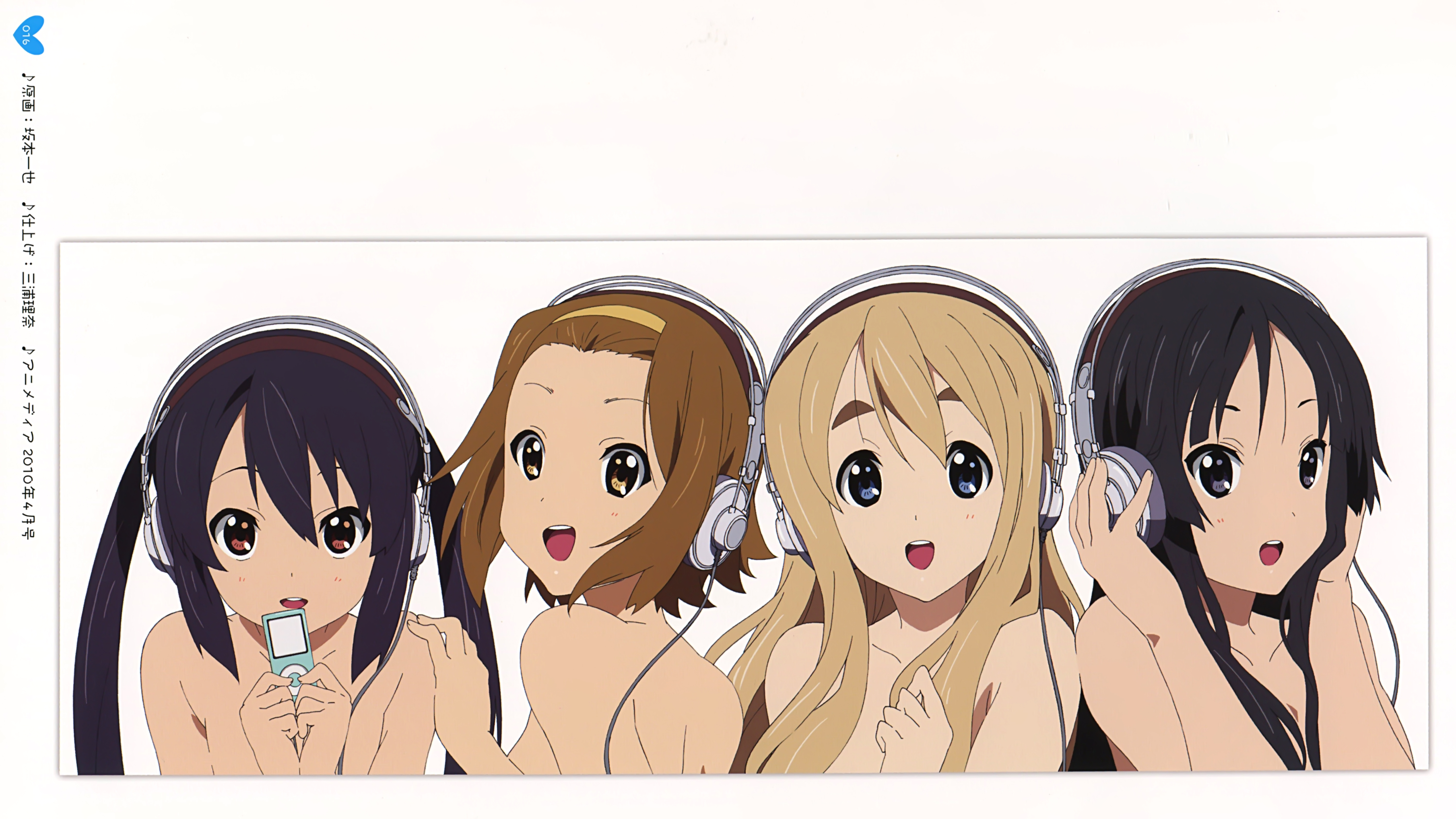 Download mobile wallpaper Anime, Mio Akiyama, K On!, Azusa Nakano, Ritsu Tainaka, Tsumugi Kotobuki for free.