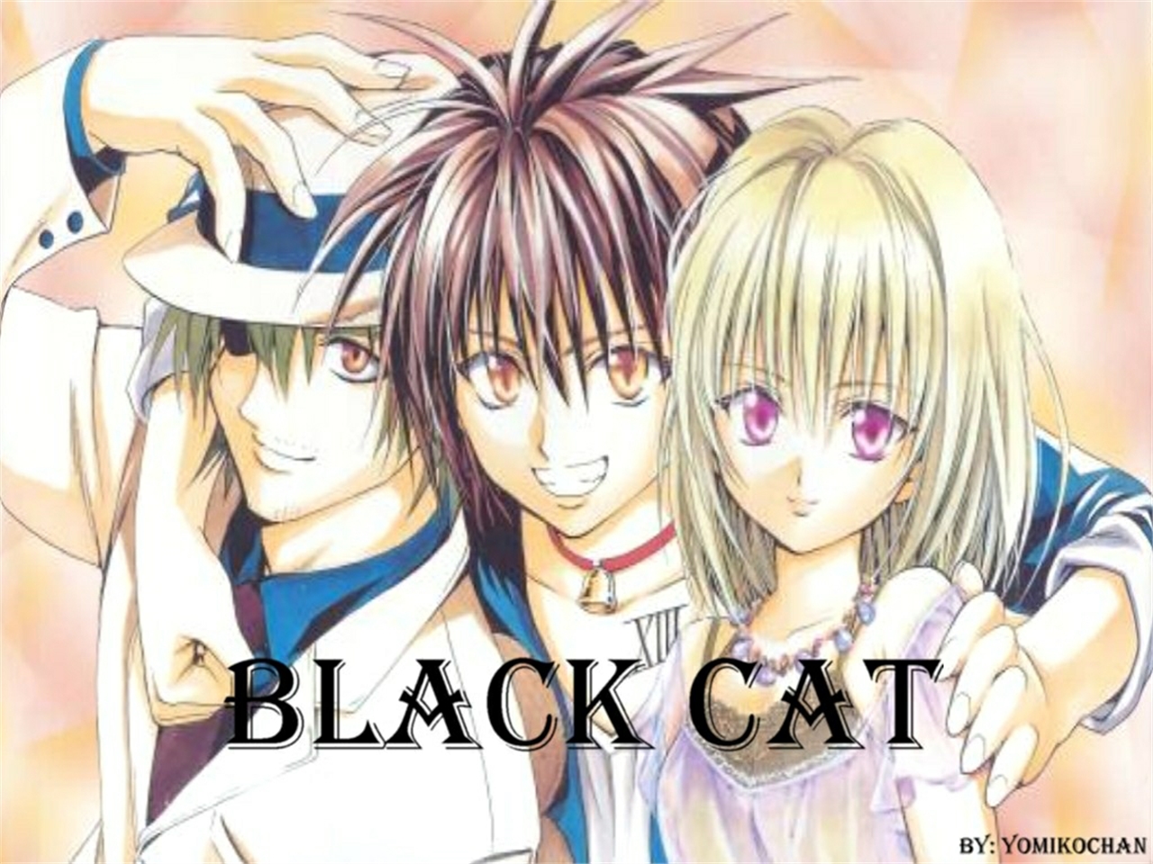 Free download wallpaper Anime, Black Cat on your PC desktop