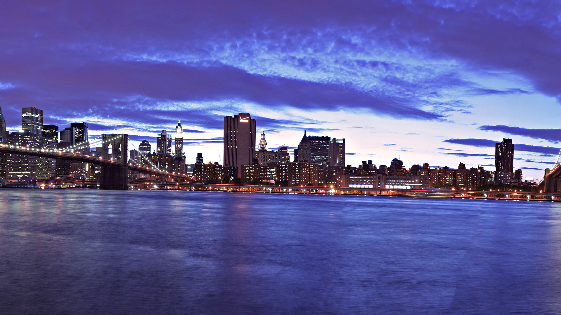 Скачати мобільні шпалери Бруклінський Міст, Нью Йорк, Манхеттен, Міста, Створено Людиною безкоштовно.