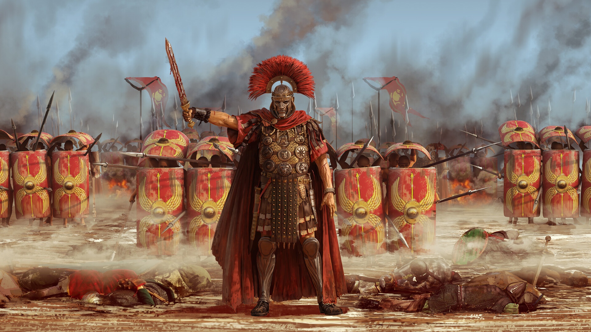1061021 descargar fondo de pantalla legión romana, fantasía, guerrero: protectores de pantalla e imágenes gratis