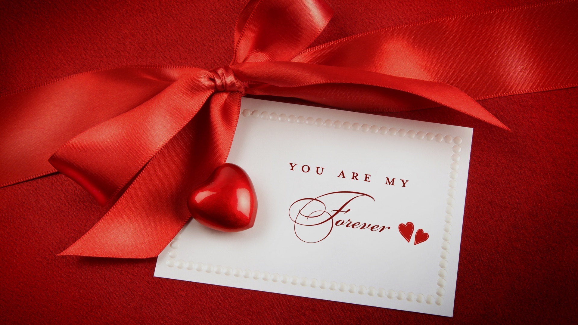 Download mobile wallpaper Valentine's Day, Holiday, Heart, Ribbon for free.