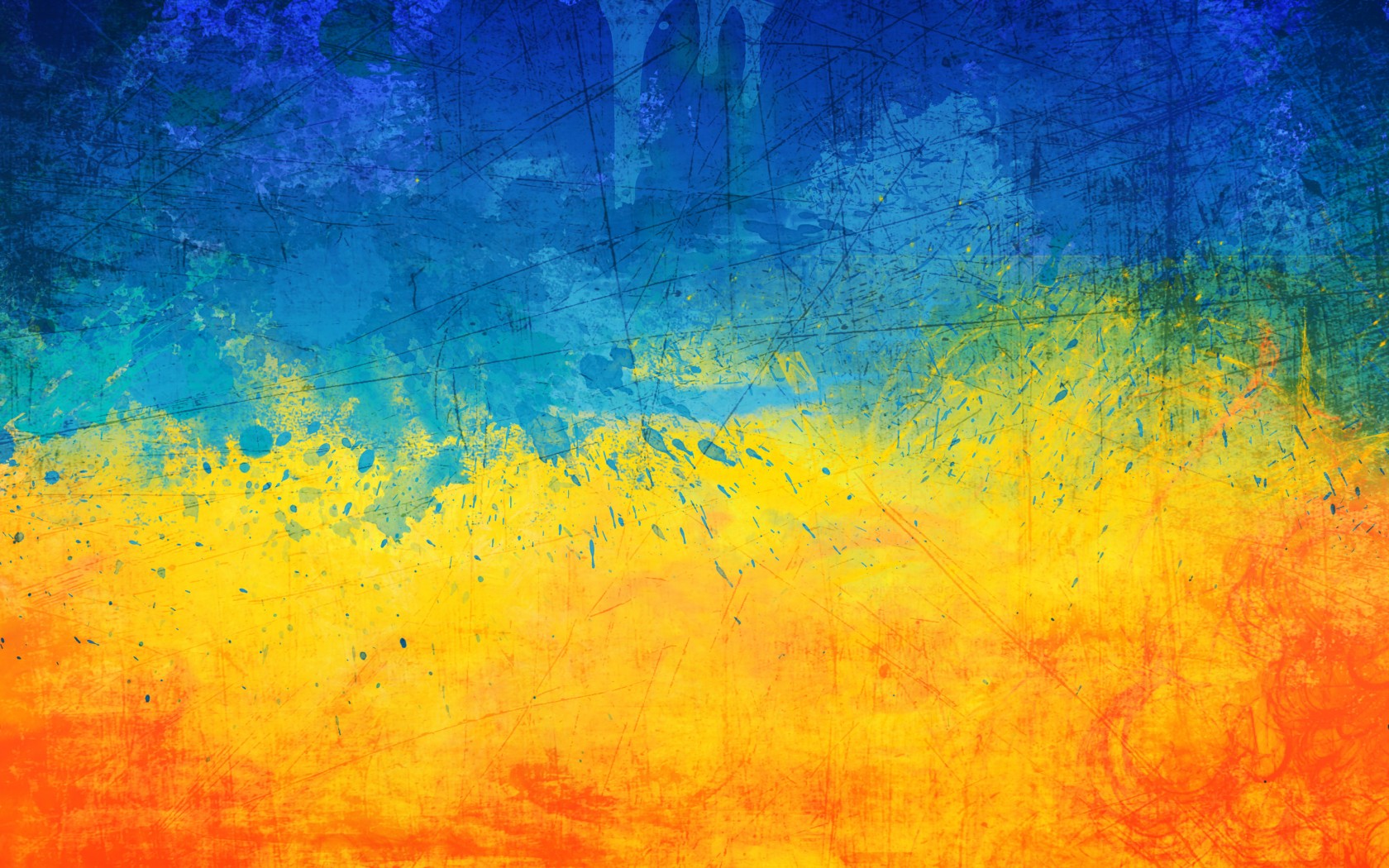 Популярные заставки и фоны Флаг Украины на компьютер