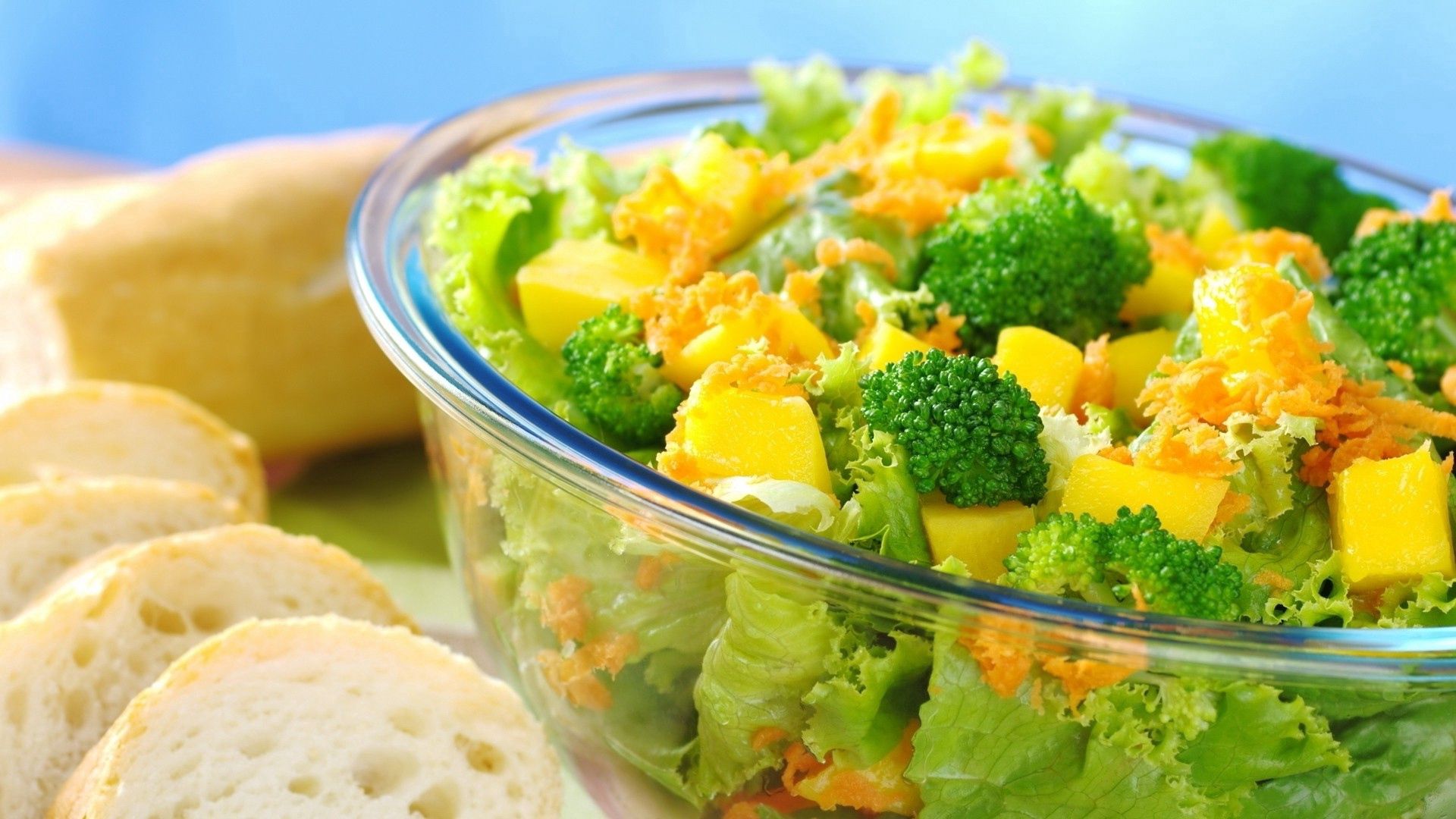 Téléchargez gratuitement l'image Pain, Salade, Légumes, Nourriture sur le bureau de votre PC