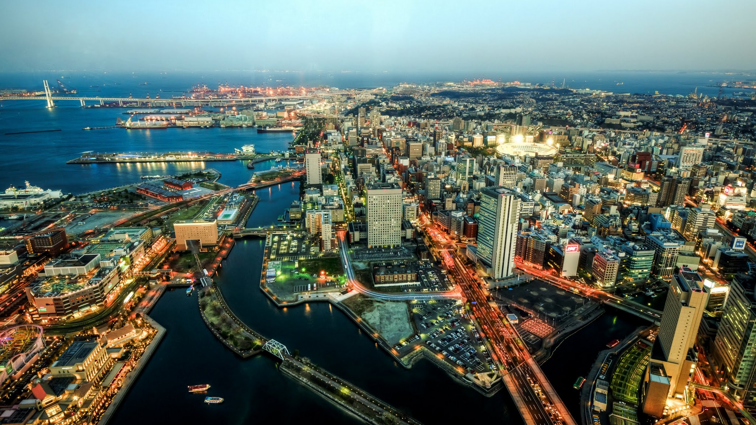 Download mobile wallpaper Cities, City, Japan, Cityscape, Yokohama, Man Made for free.