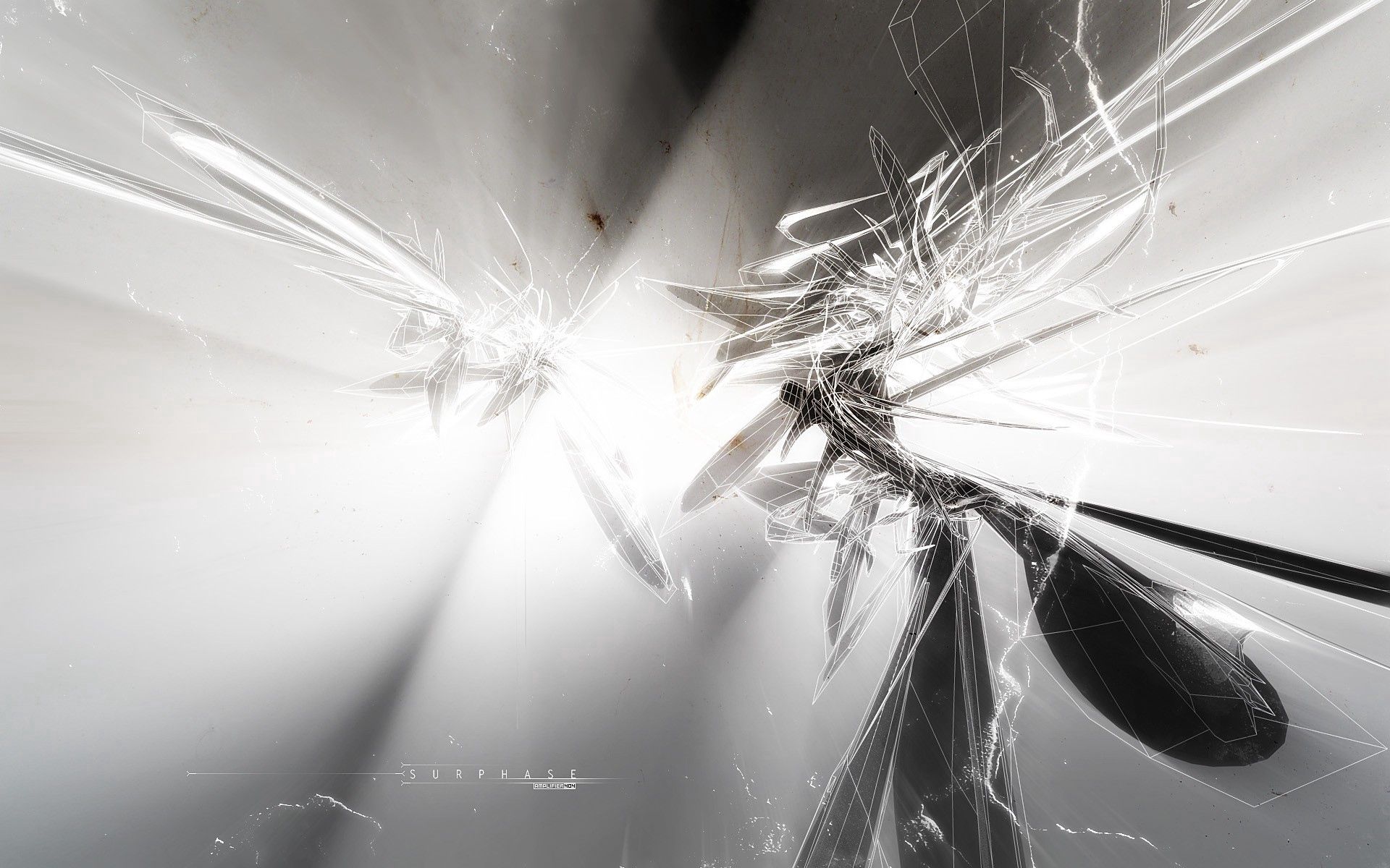 Free download wallpaper Light, Light Coloured, Bw, Explosion, Clots, Abstract, Background, Lines, Chb on your PC desktop