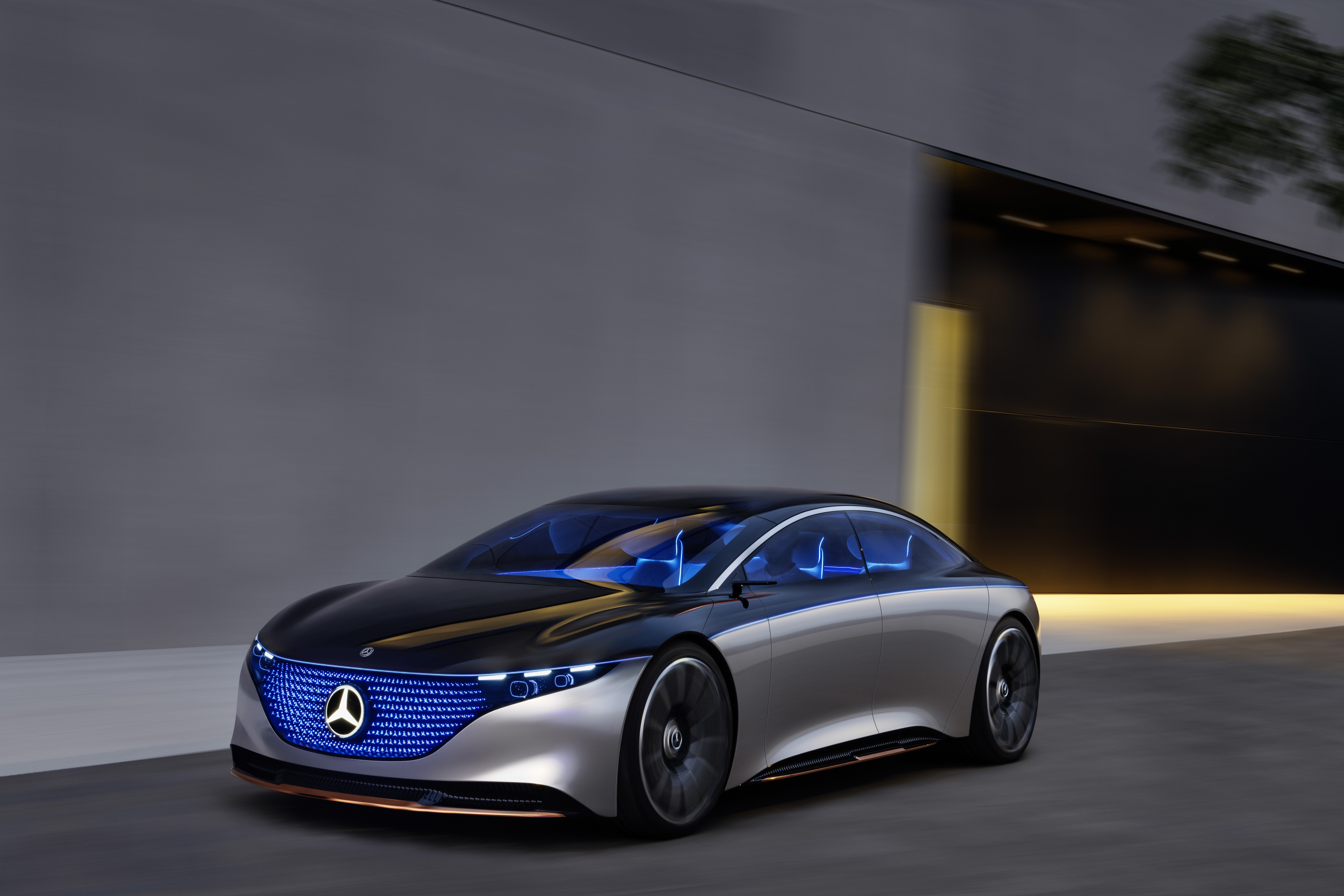 Популярні заставки і фони Mercedes Benz Vision Eqs на комп'ютер