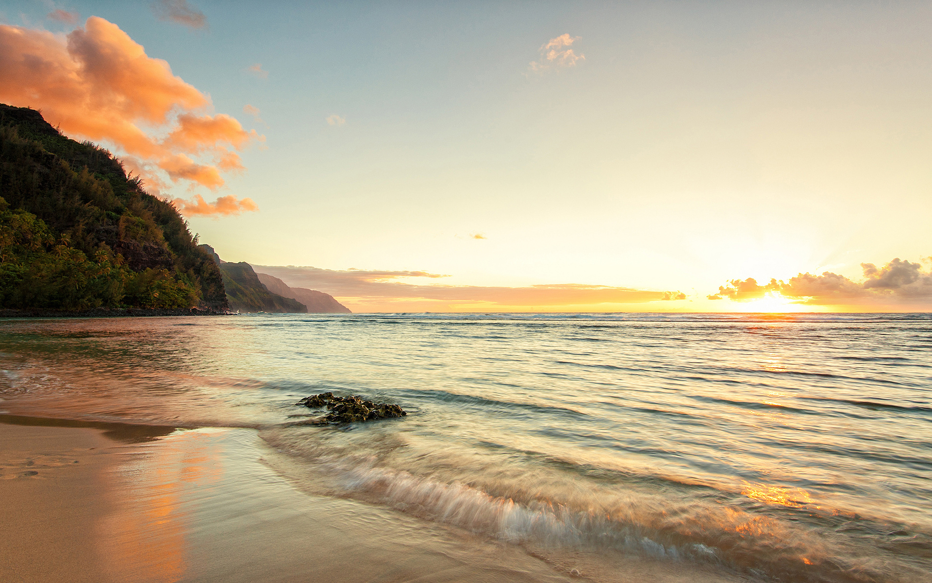 Laden Sie das Landschaft, Strand, Sand, Ozean, Klippe, Wolke, Szene, Himmel, Sonnenuntergang, Erde/natur-Bild kostenlos auf Ihren PC-Desktop herunter