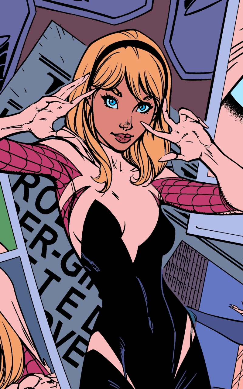 Handy-Wallpaper Comics, Spider Gwen kostenlos herunterladen.