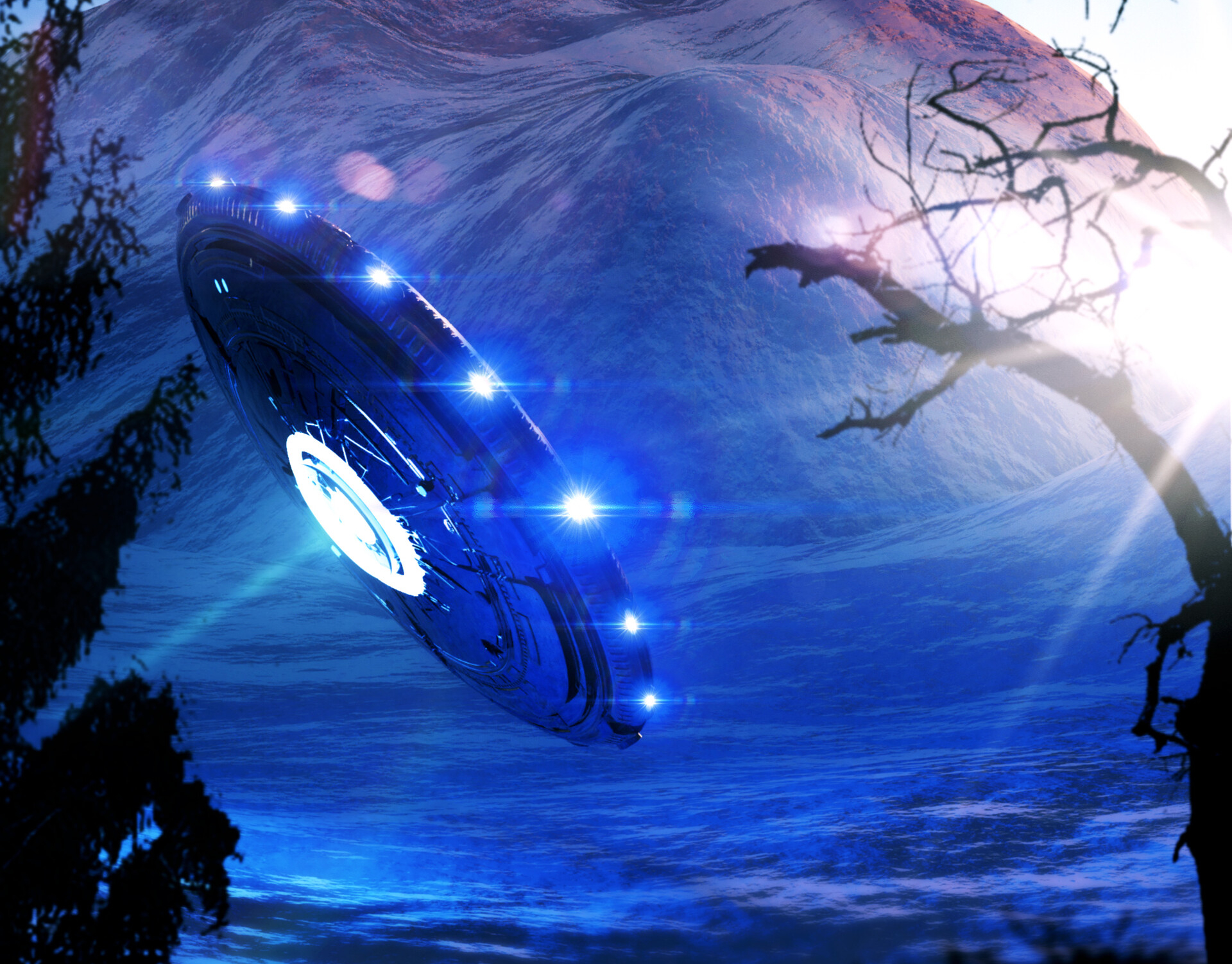Скачать обои бесплатно Космический Корабль, Нло, Научная Фантастика картинка на рабочий стол ПК