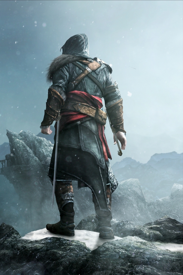 Handy-Wallpaper Landschaft, Winter, Fantasie, Krieger, Computerspiele, Schloss, Assassin's Creed, Überzeugung Eines Attentäters, Assassin's Creed Revelations kostenlos herunterladen.