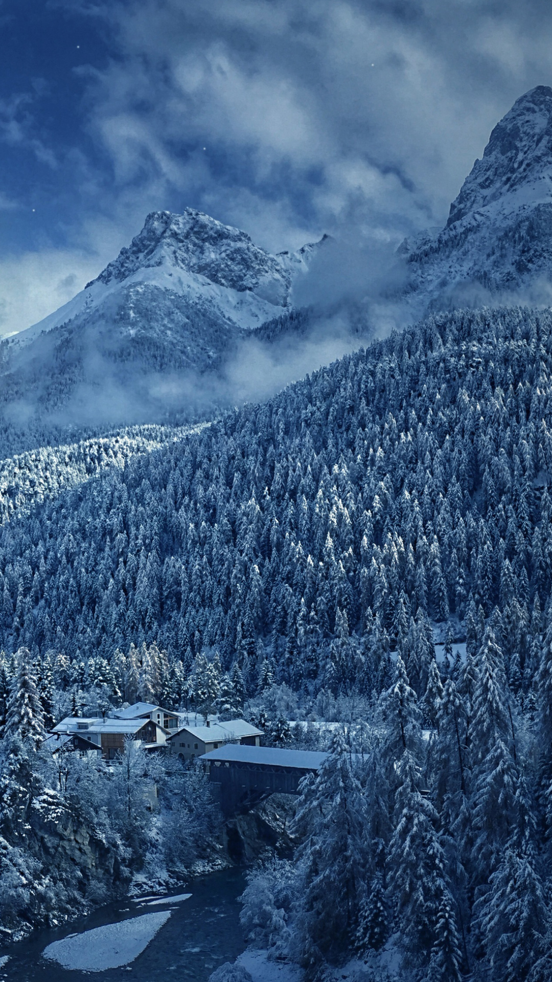 Handy-Wallpaper Winter, Schnee, Berg, Gebirge, Fotografie kostenlos herunterladen.